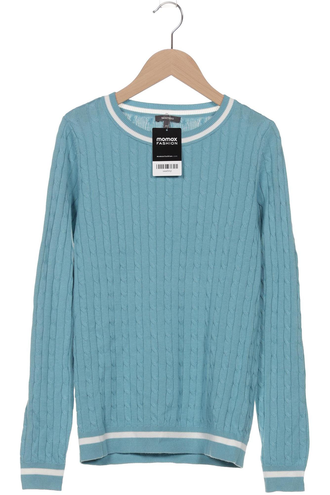 

Montego Damen Pullover, blau, Gr. 34