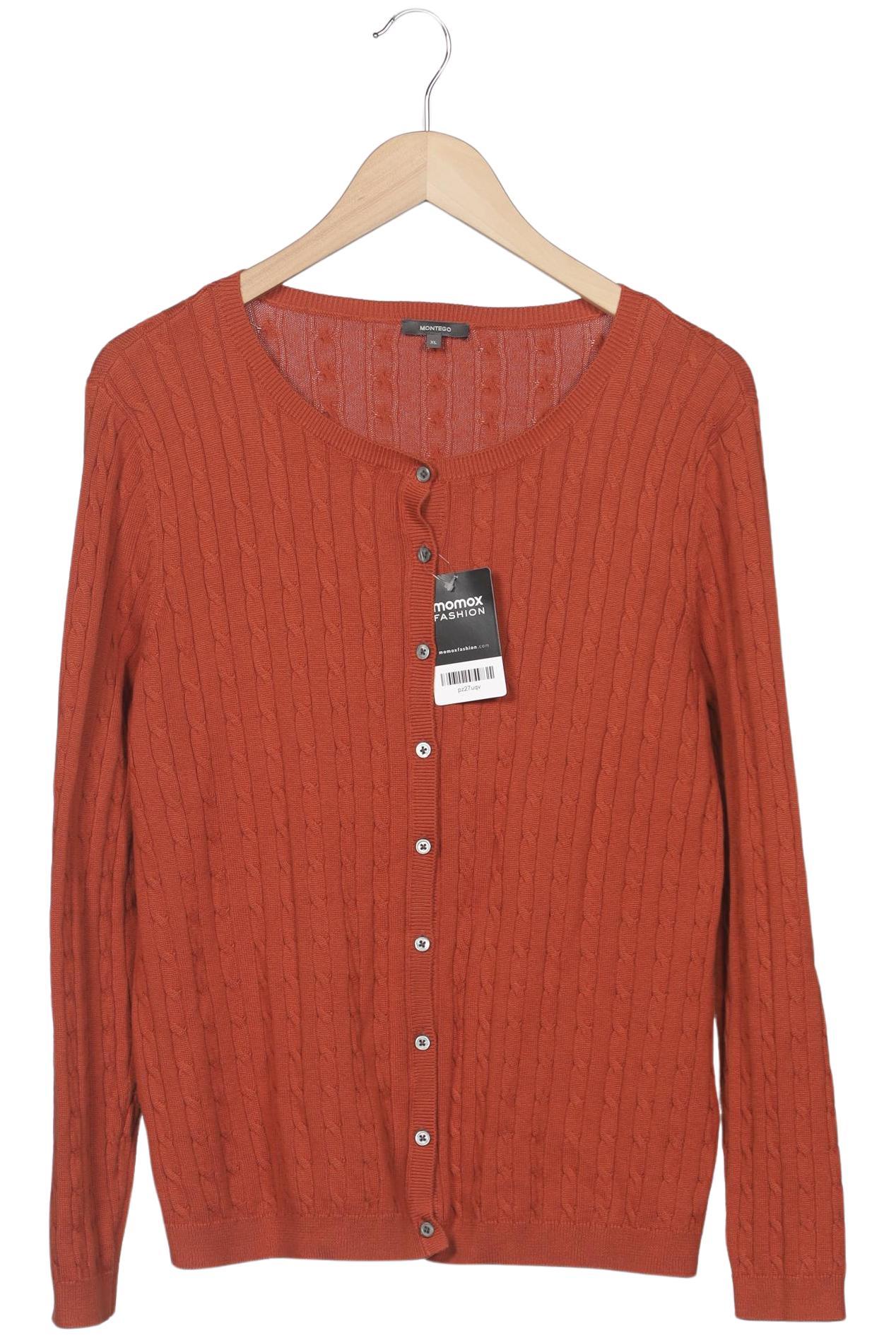 

Montego Damen Strickjacke, orange, Gr. 44