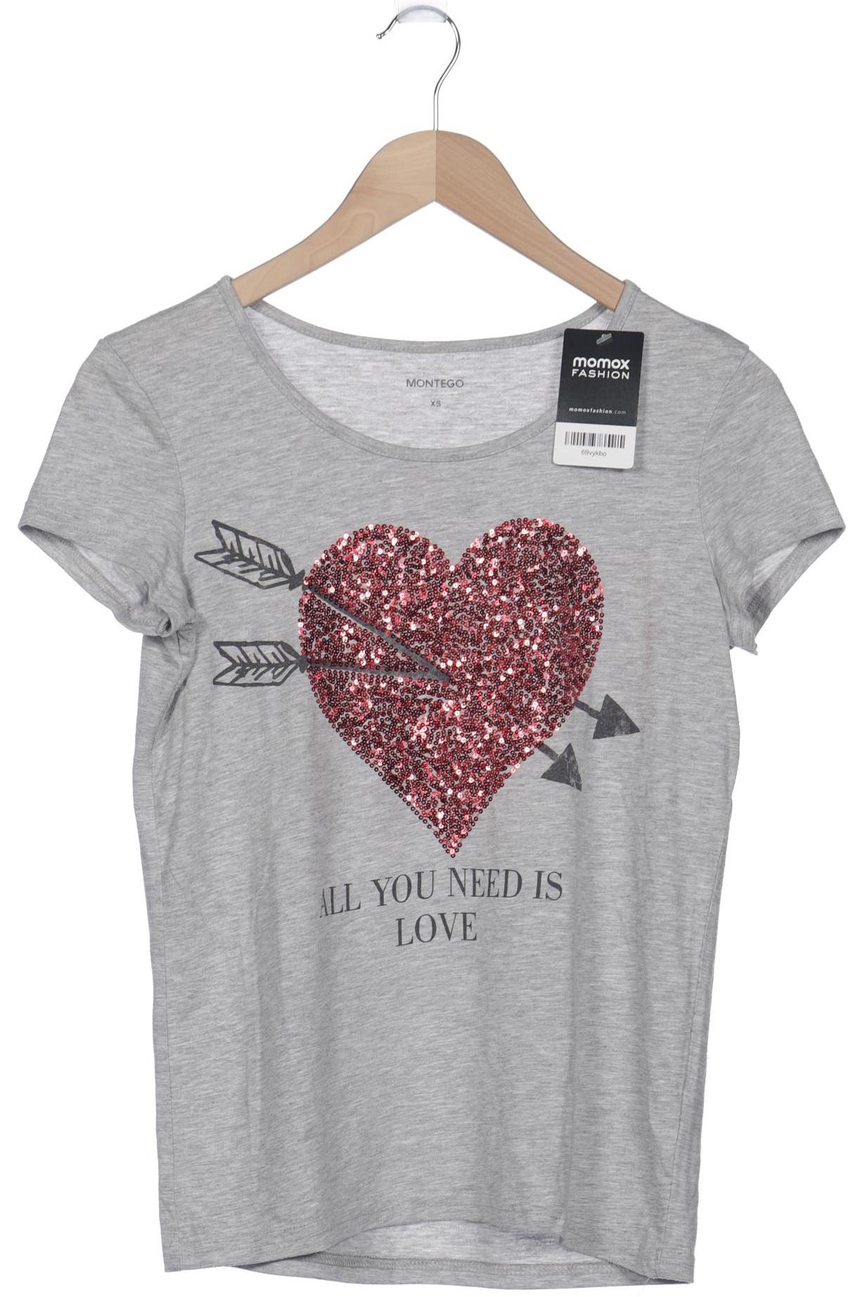 

Montego Damen T-Shirt, grau, Gr. 34