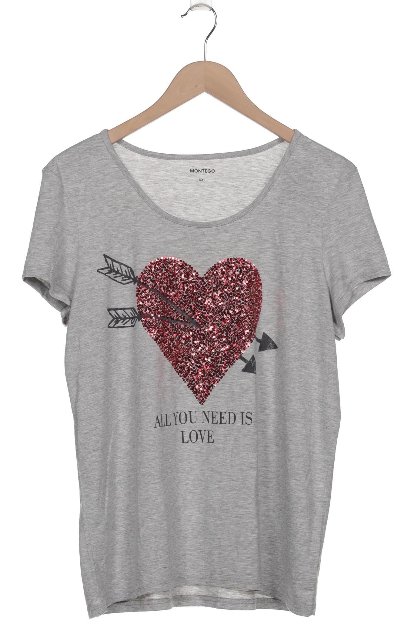 

Montego Damen T-Shirt, grau, Gr. 46