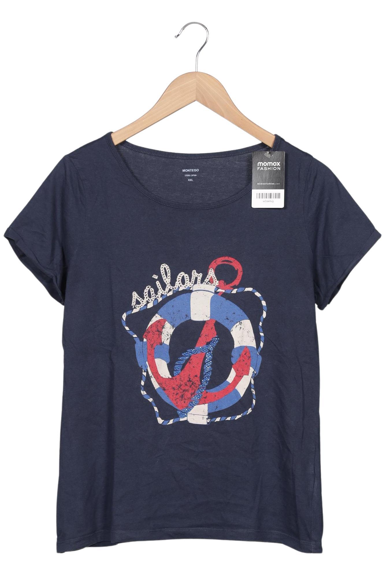 

Montego Damen T-Shirt, marineblau, Gr. 46