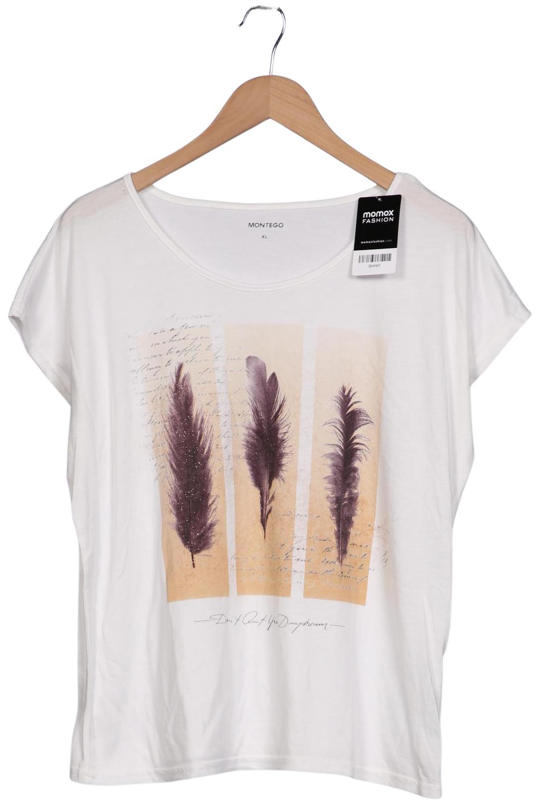 

Montego Damen T-Shirt, cremeweiß, Gr. 44