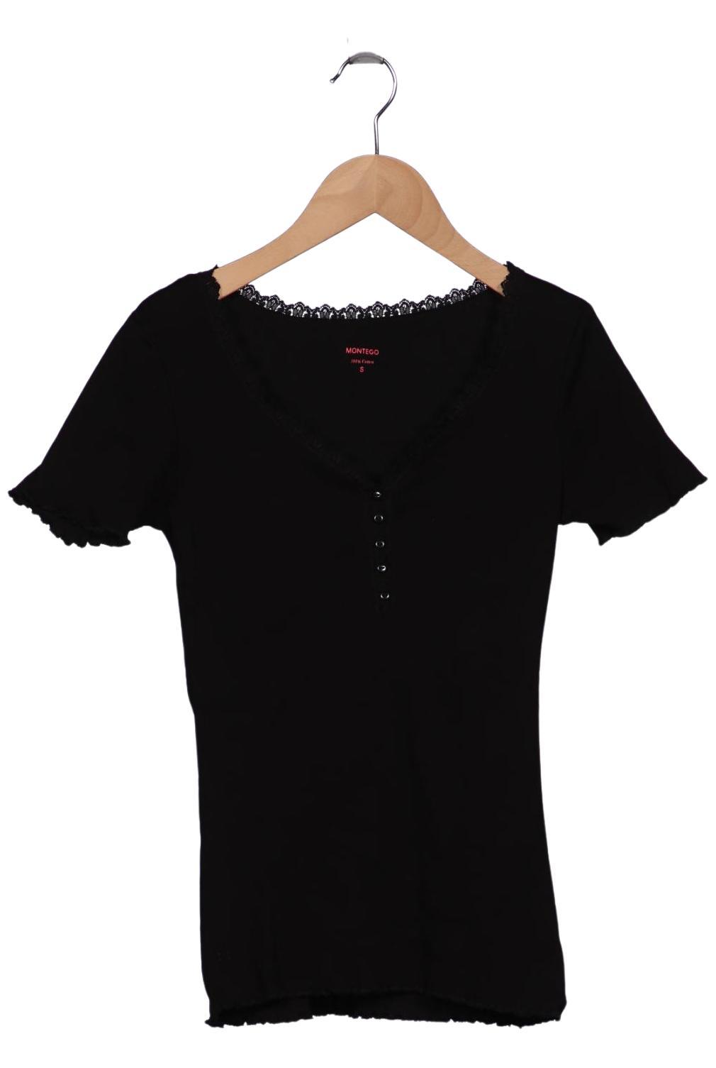 

Montego Damen T-Shirt, schwarz, Gr. 36
