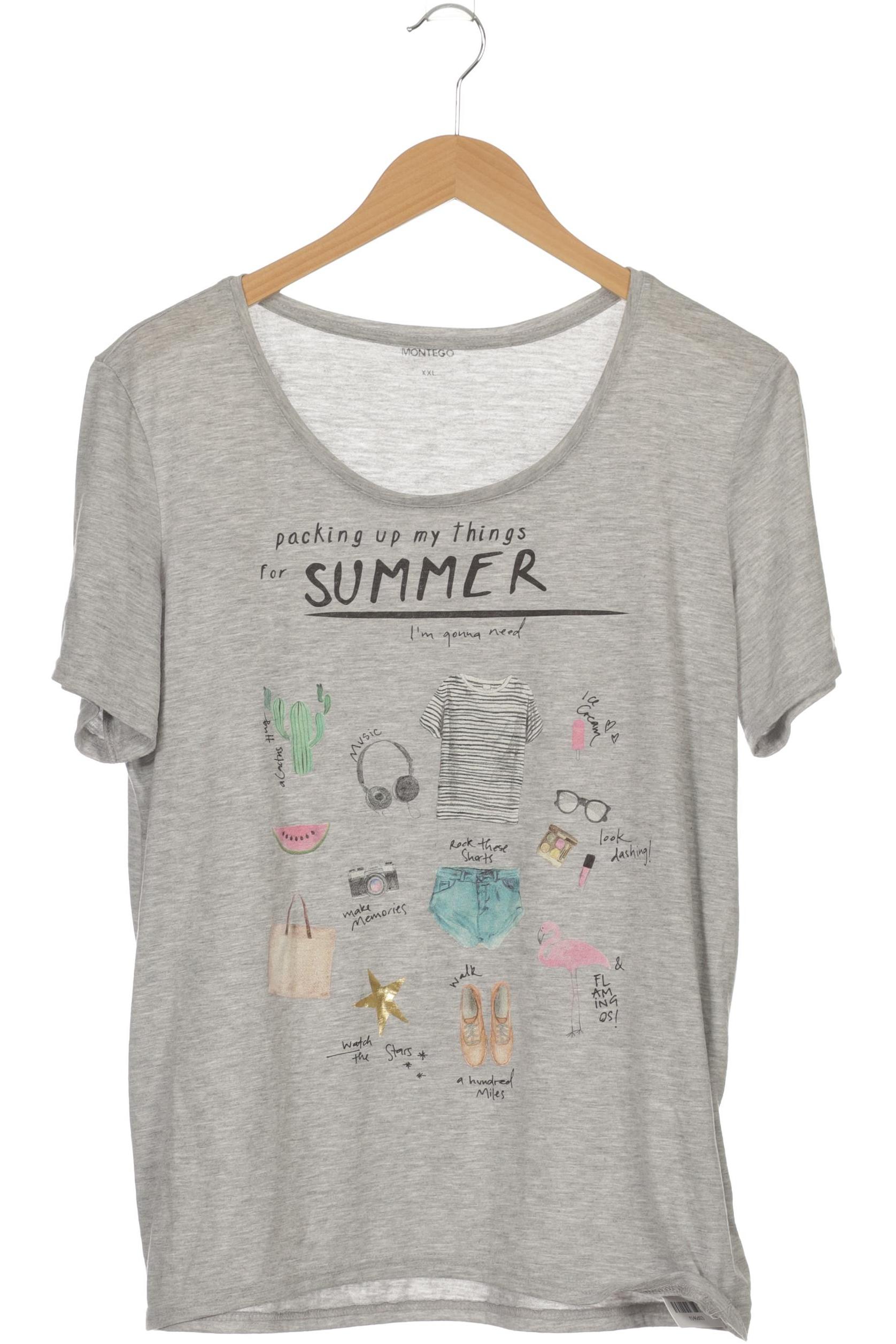 

Montego Damen T-Shirt, grau, Gr. 46