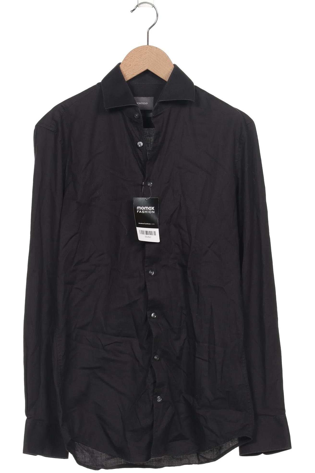 Thumbnail - Montego Herren Hemd, schwarz, Gr. 44