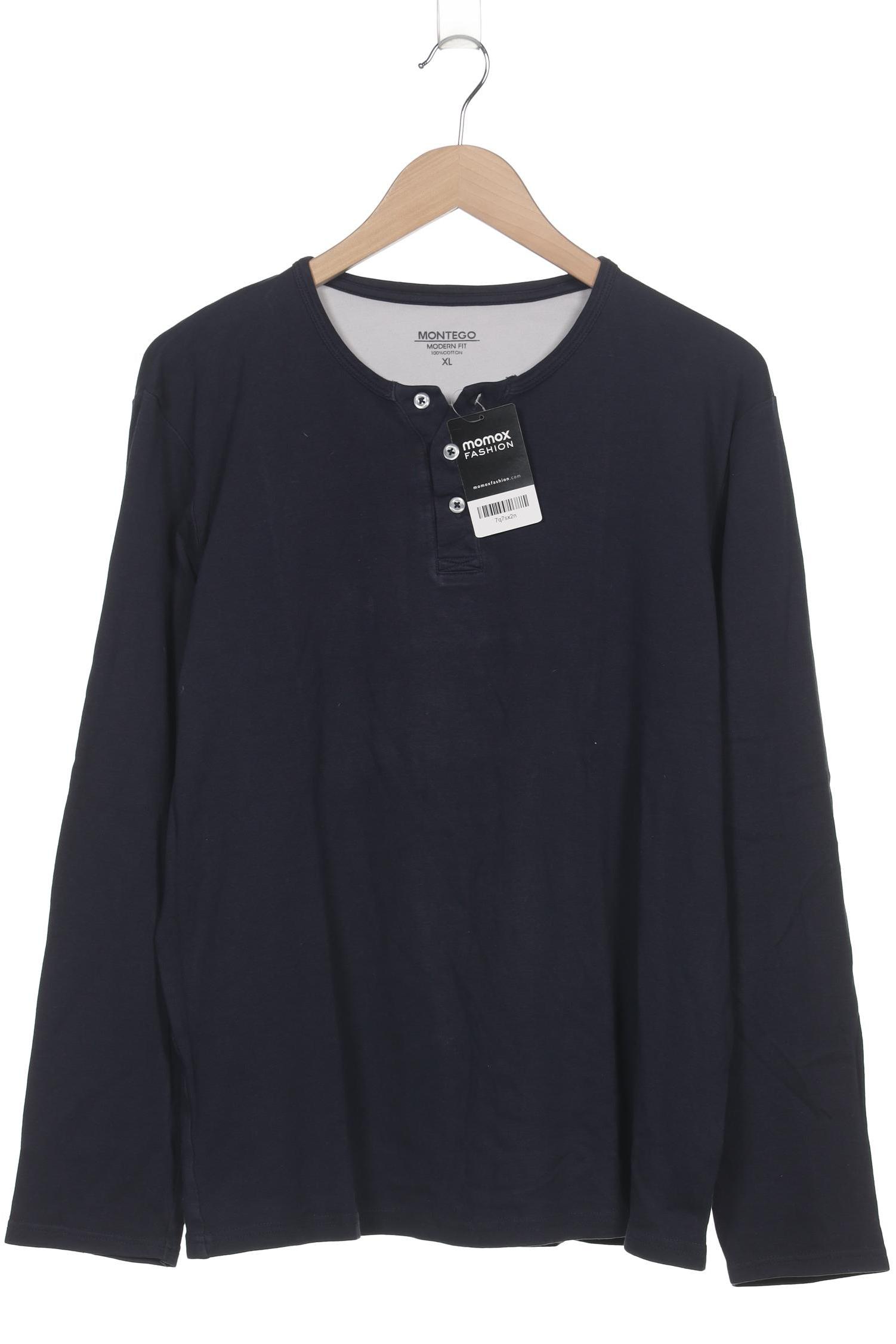 

Montego Herren Langarmshirt, marineblau, Gr. 54