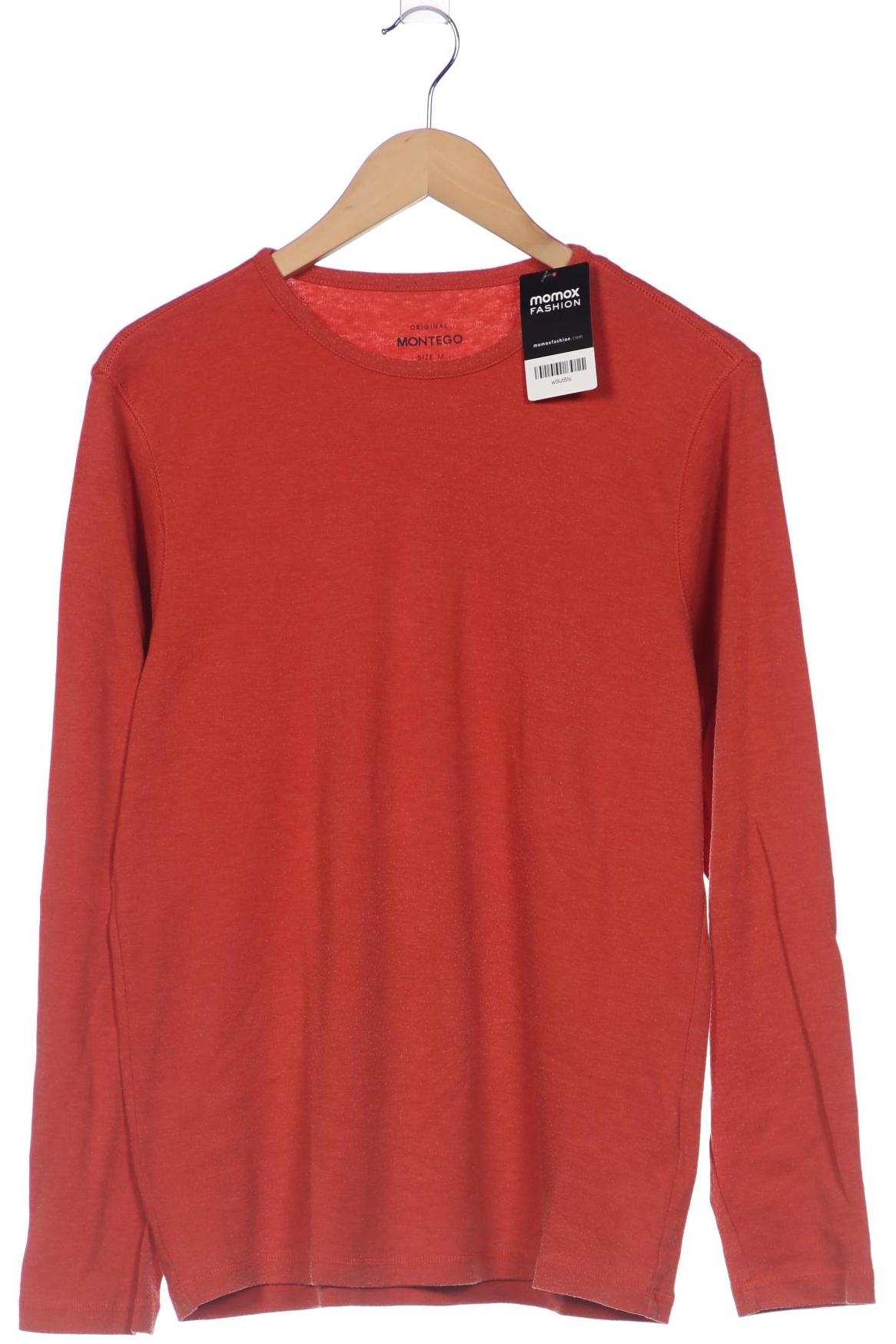 Thumbnail - Montego Herren Langarmshirt, orange, Gr. 48