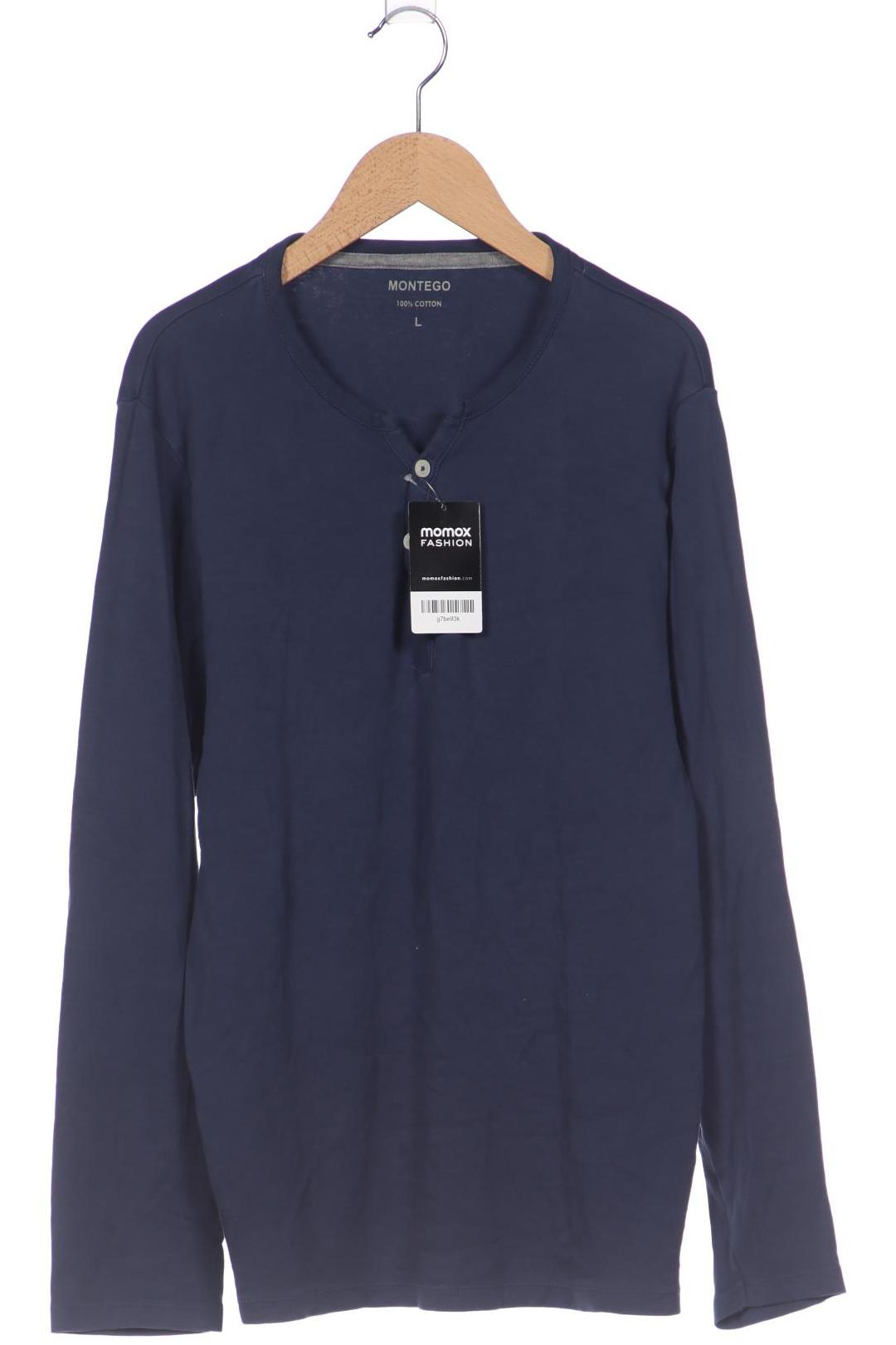 

Montego Herren Langarmshirt, marineblau, Gr. 52