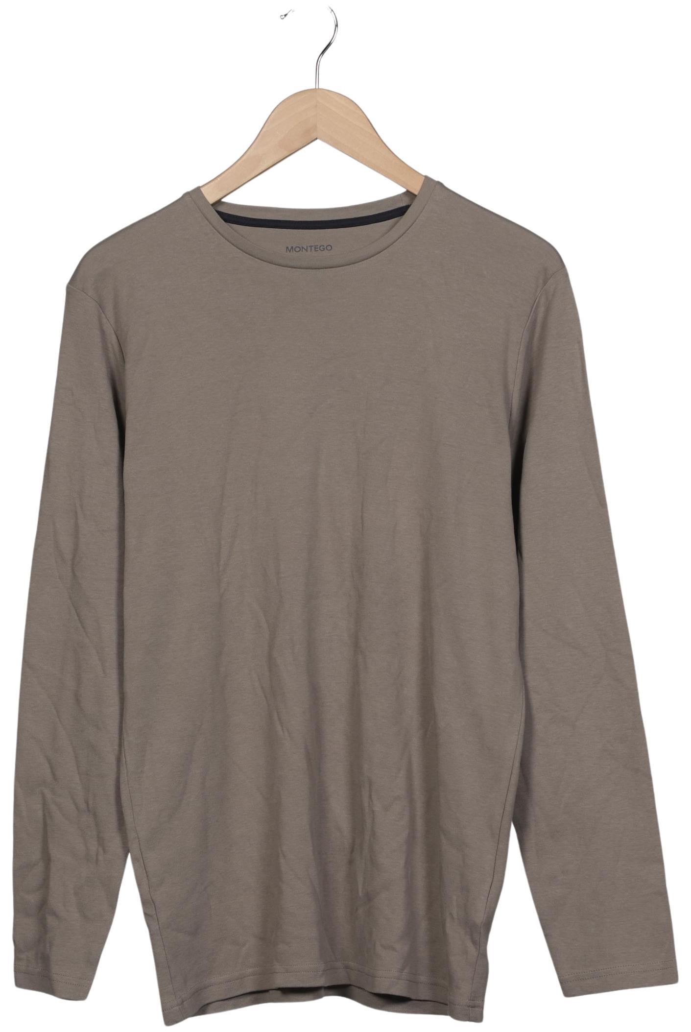 Thumbnail - Montego Herren Langarmshirt, grau, Gr. 52