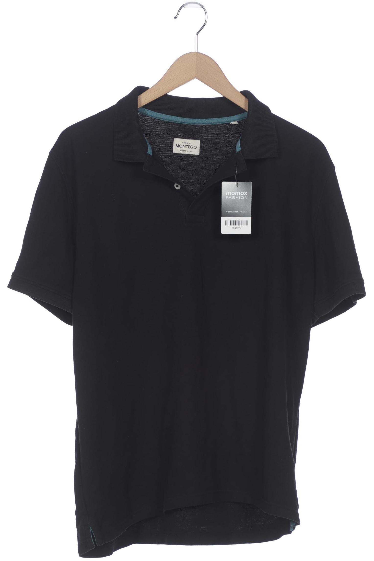 

Montego Herren Poloshirt, schwarz, Gr. 54