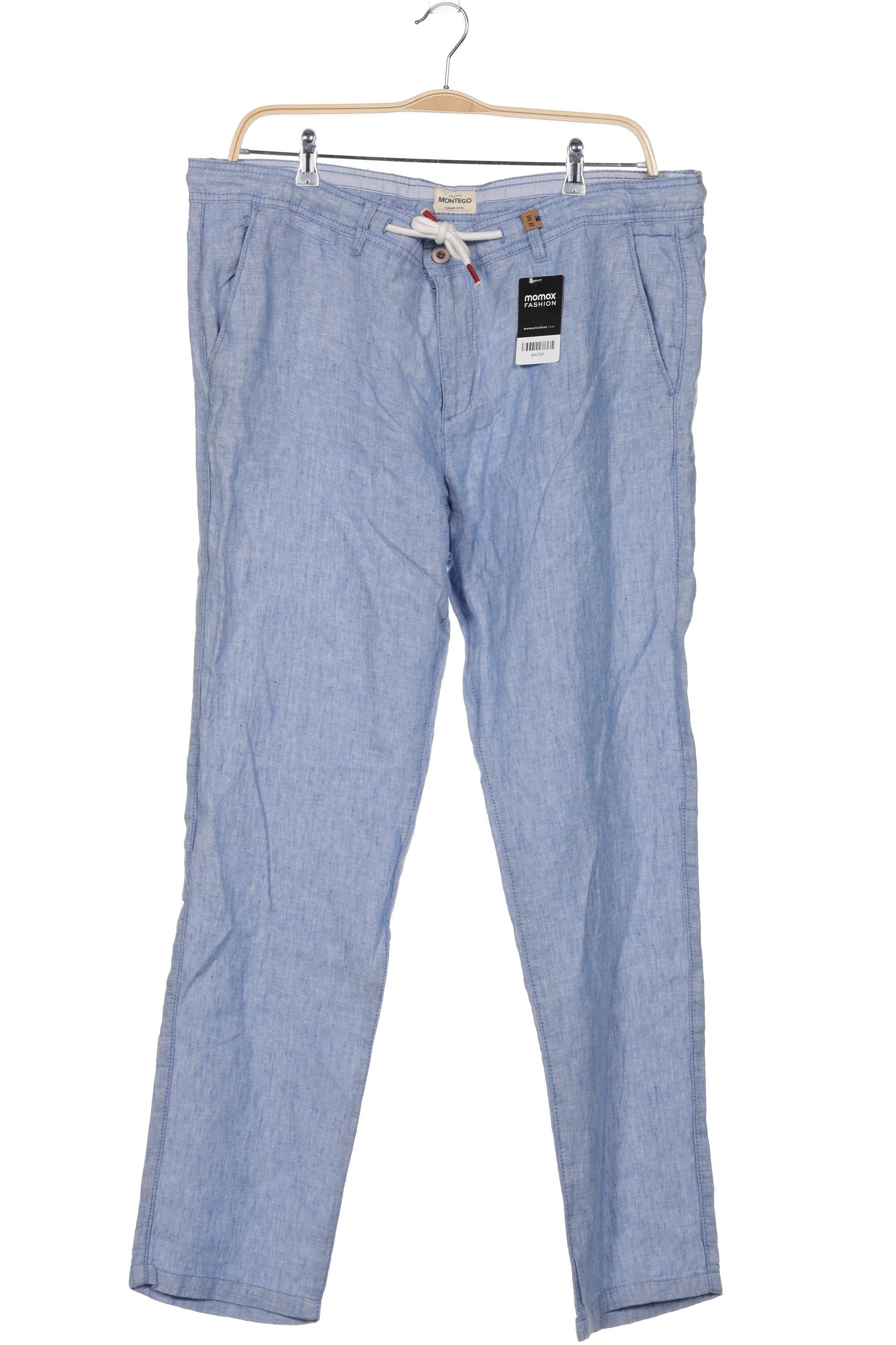 

Montego Herren Stoffhose, blau, Gr. 0
