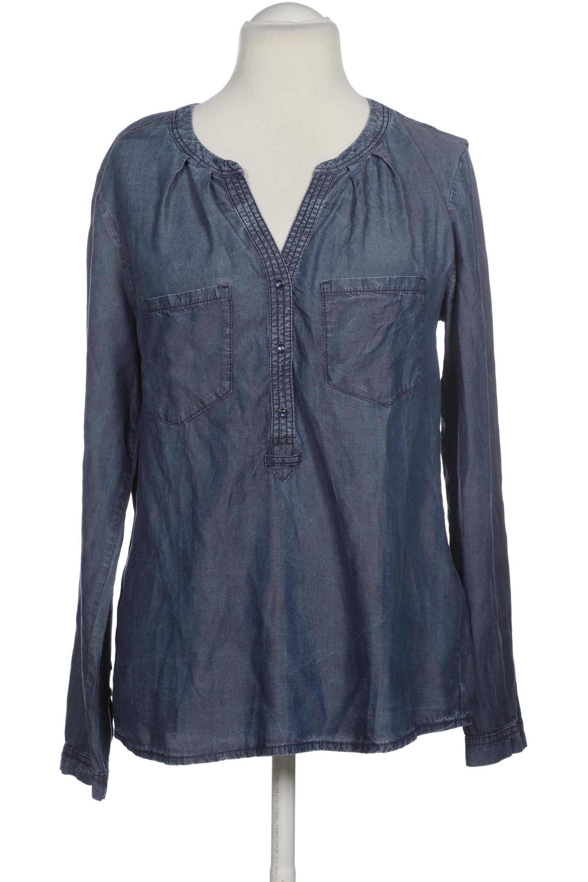 

More & More Damen Bluse, blau, Gr. 40
