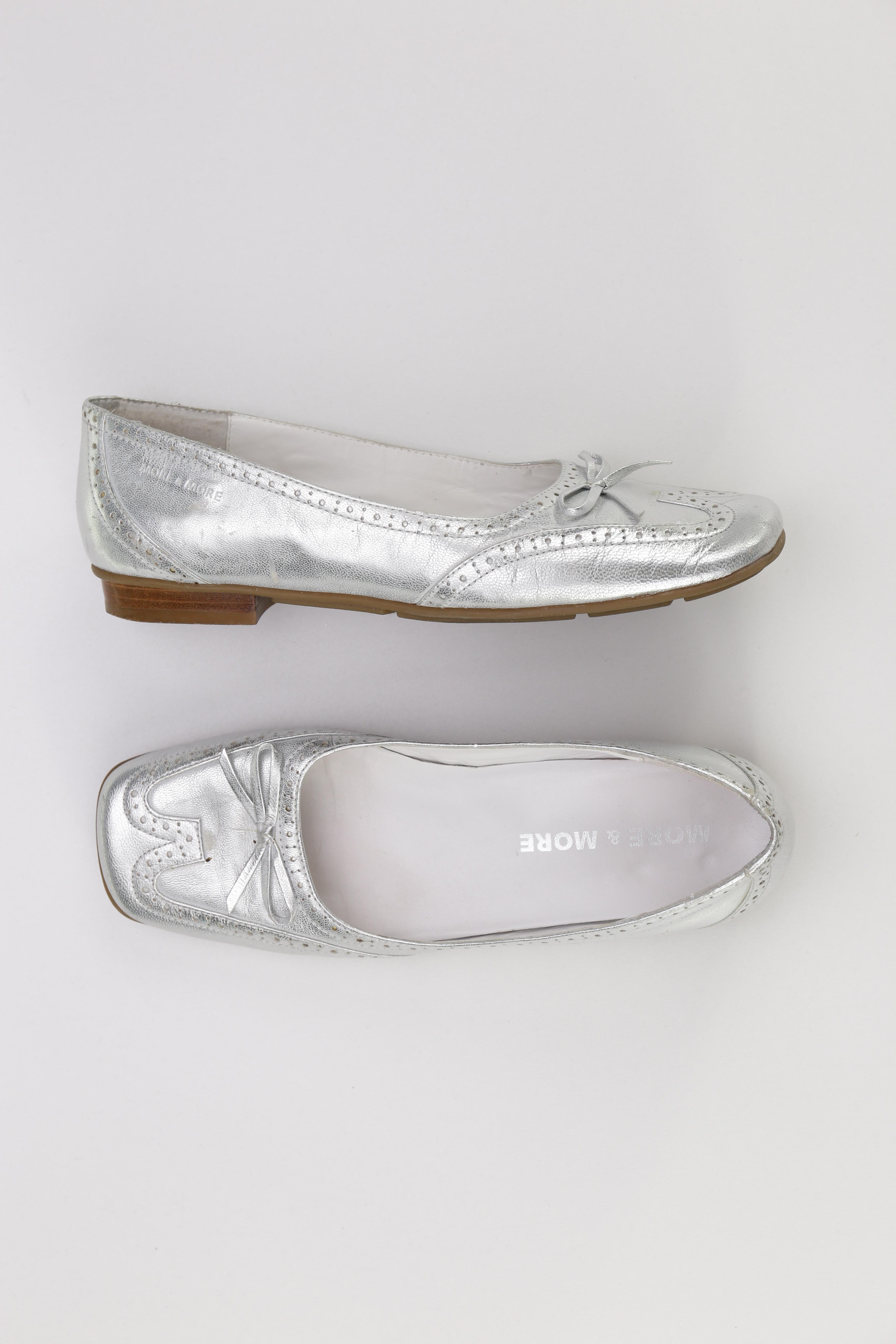 

More & More Damen Halbschuh, silber, Gr. 36