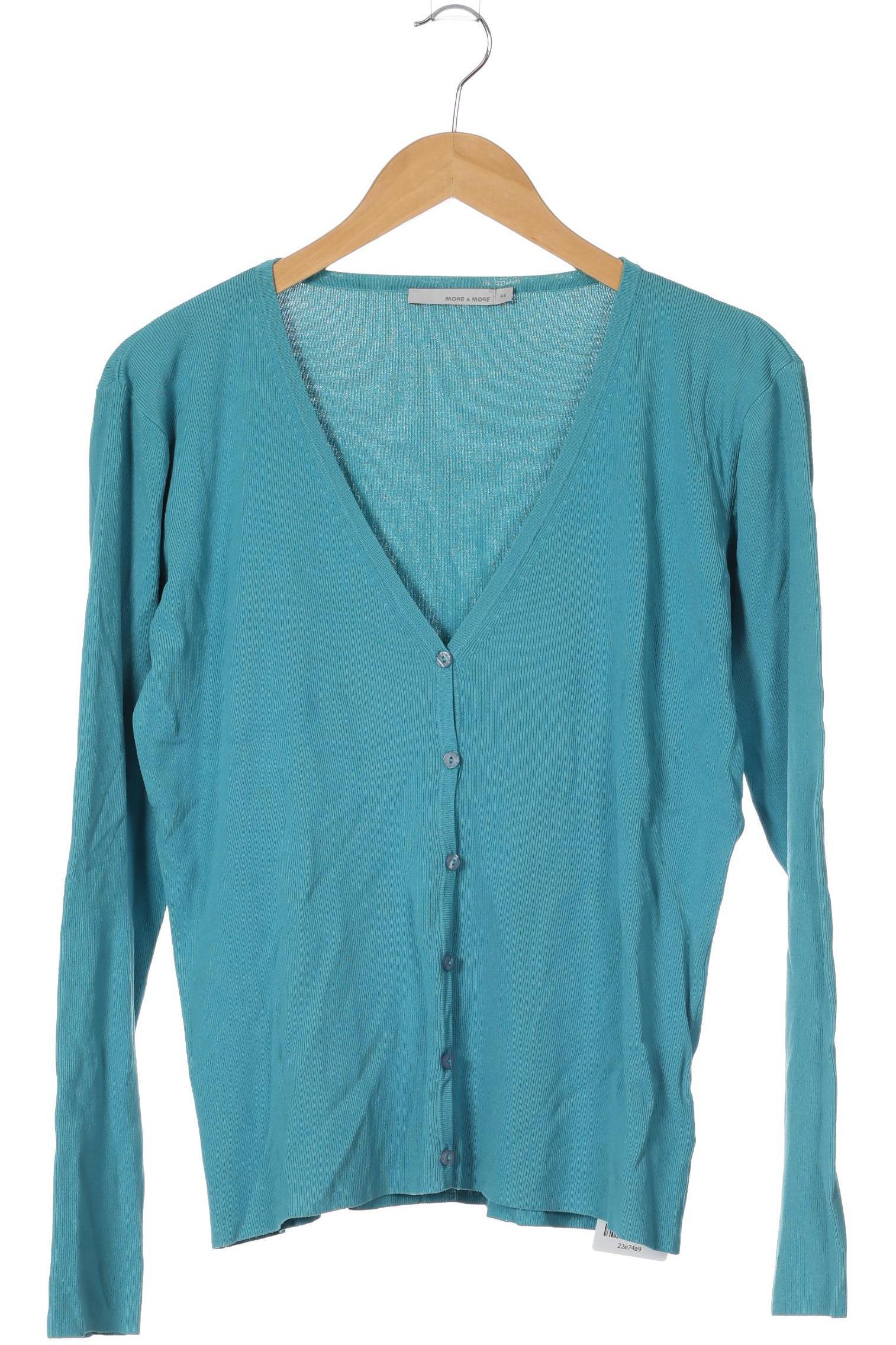 

More & More Damen Strickjacke, türkis, Gr. 44