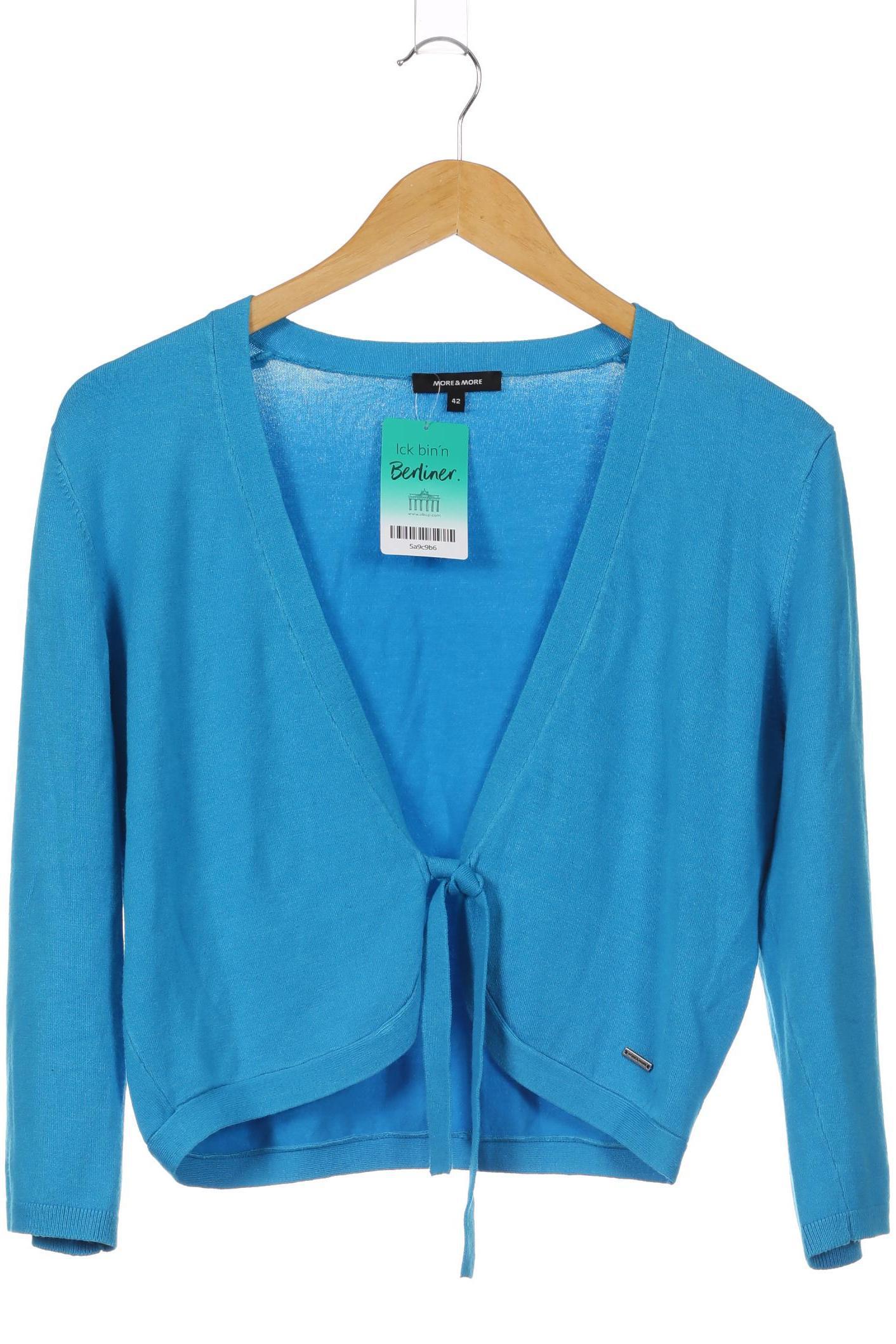 

More & More Damen Strickjacke, blau, Gr. 42