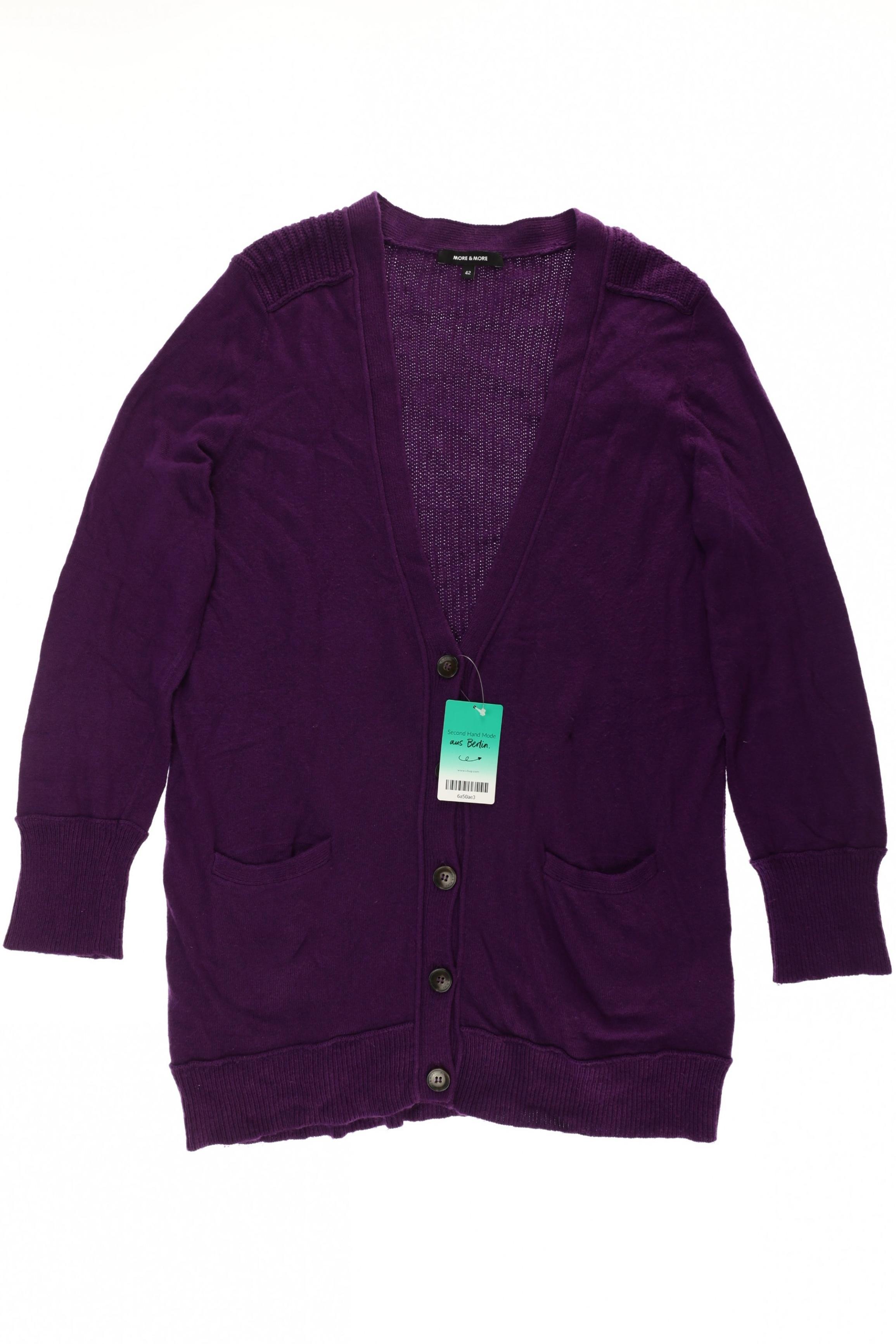 

More & More Damen Strickjacke, lila, Gr. 42