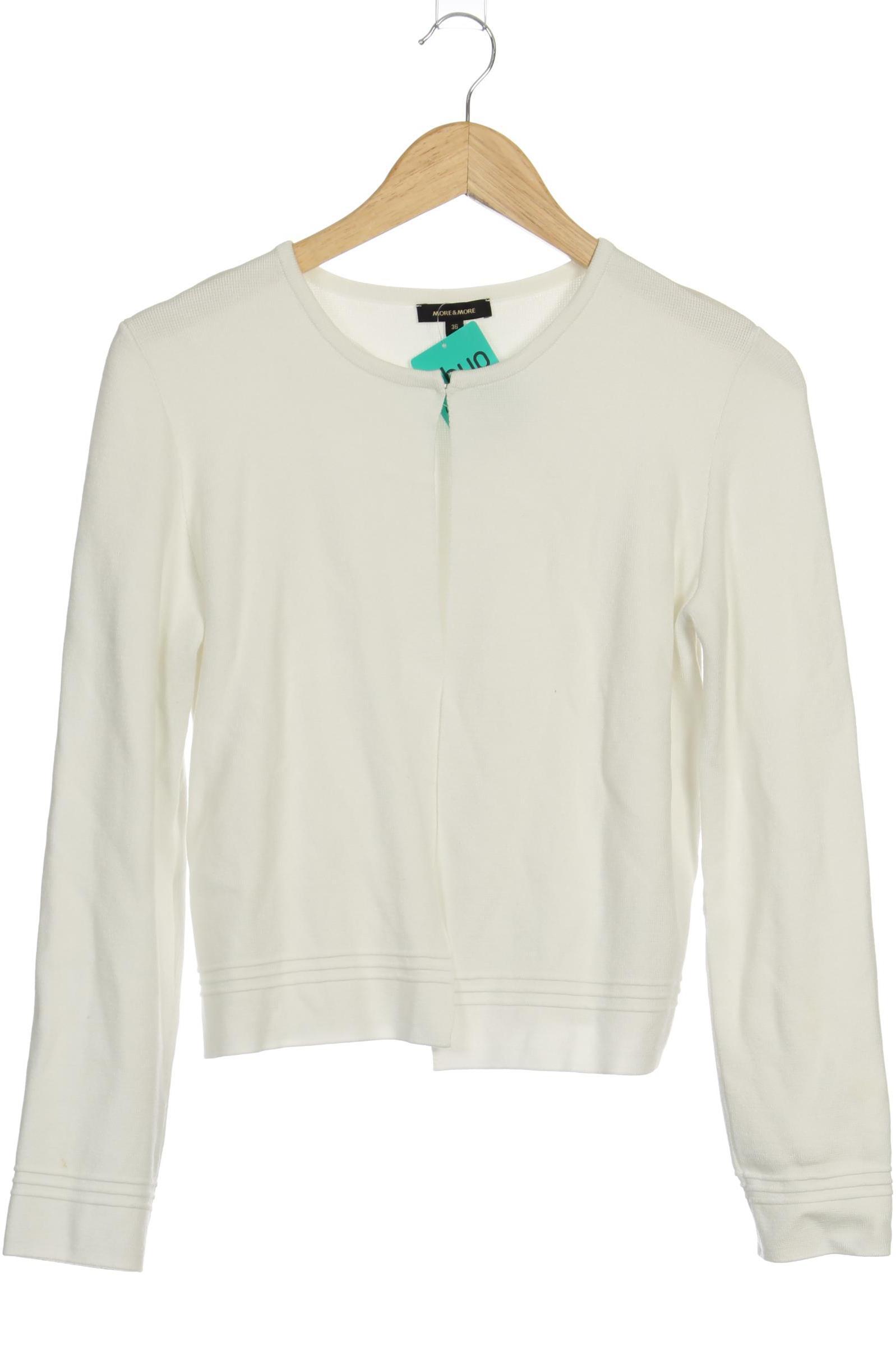 

More & More Damen Strickjacke, weiß, Gr. 36