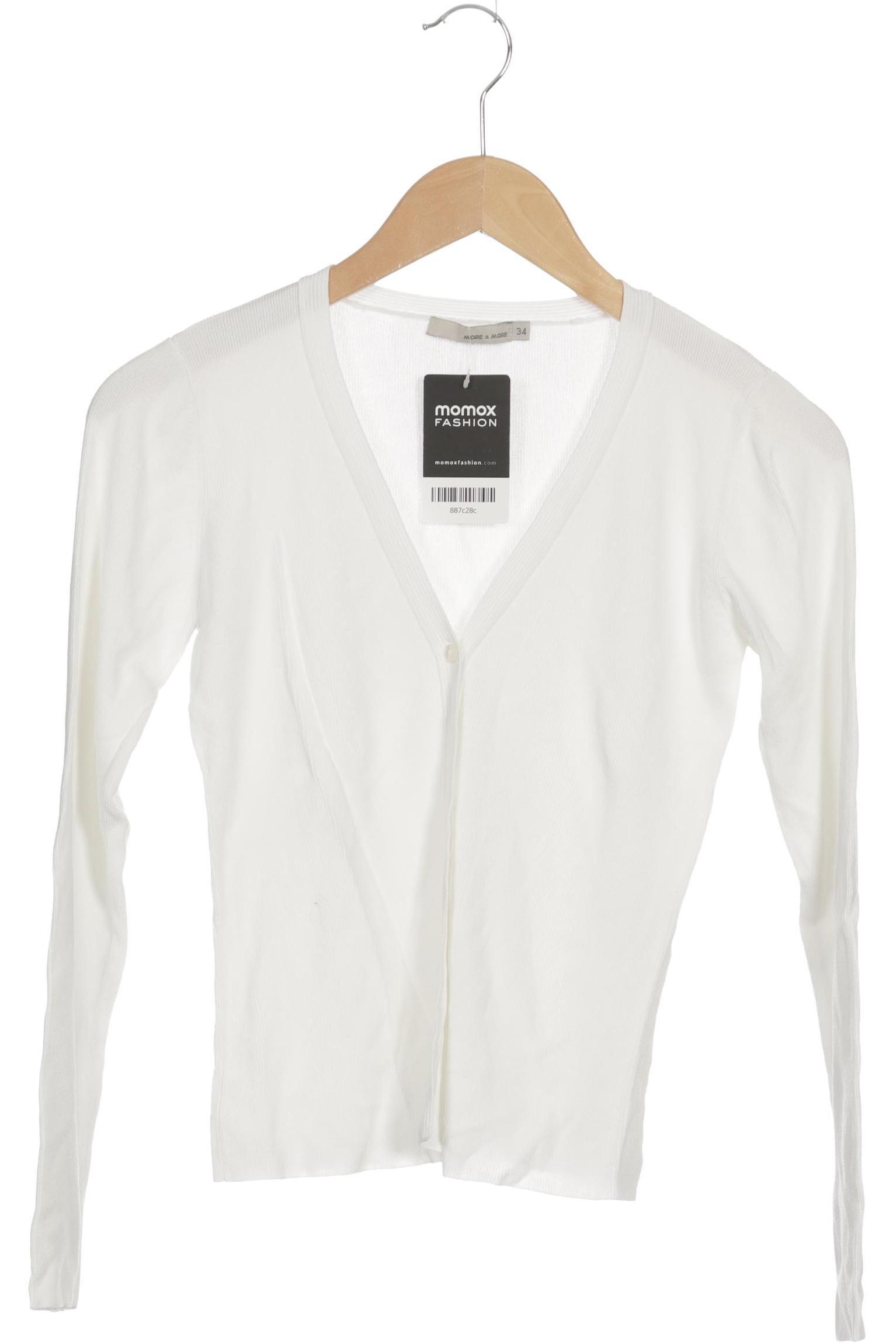

More & More Damen Strickjacke, weiß, Gr. 34