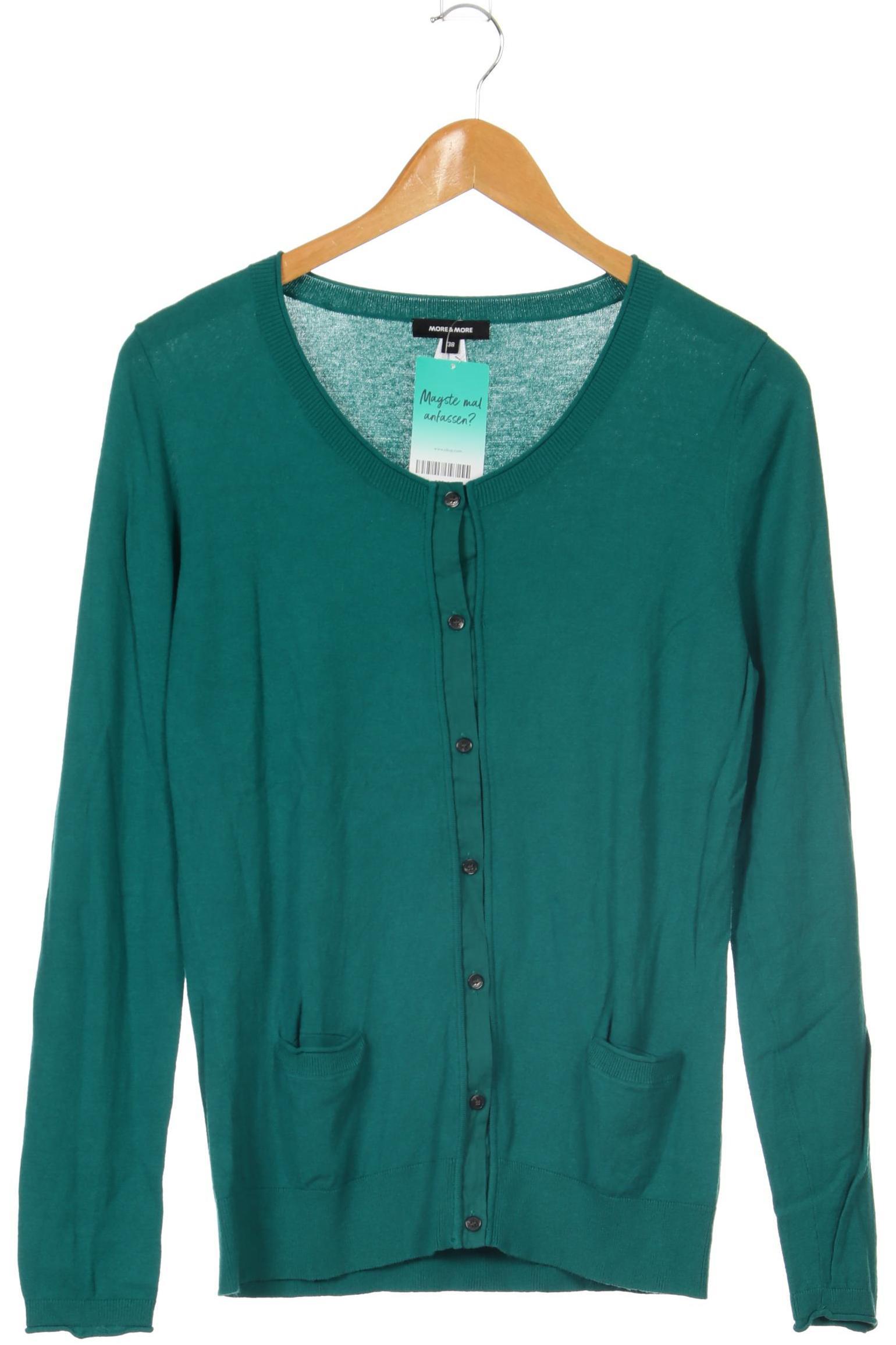 

More & More Damen Strickjacke, grün, Gr. 38