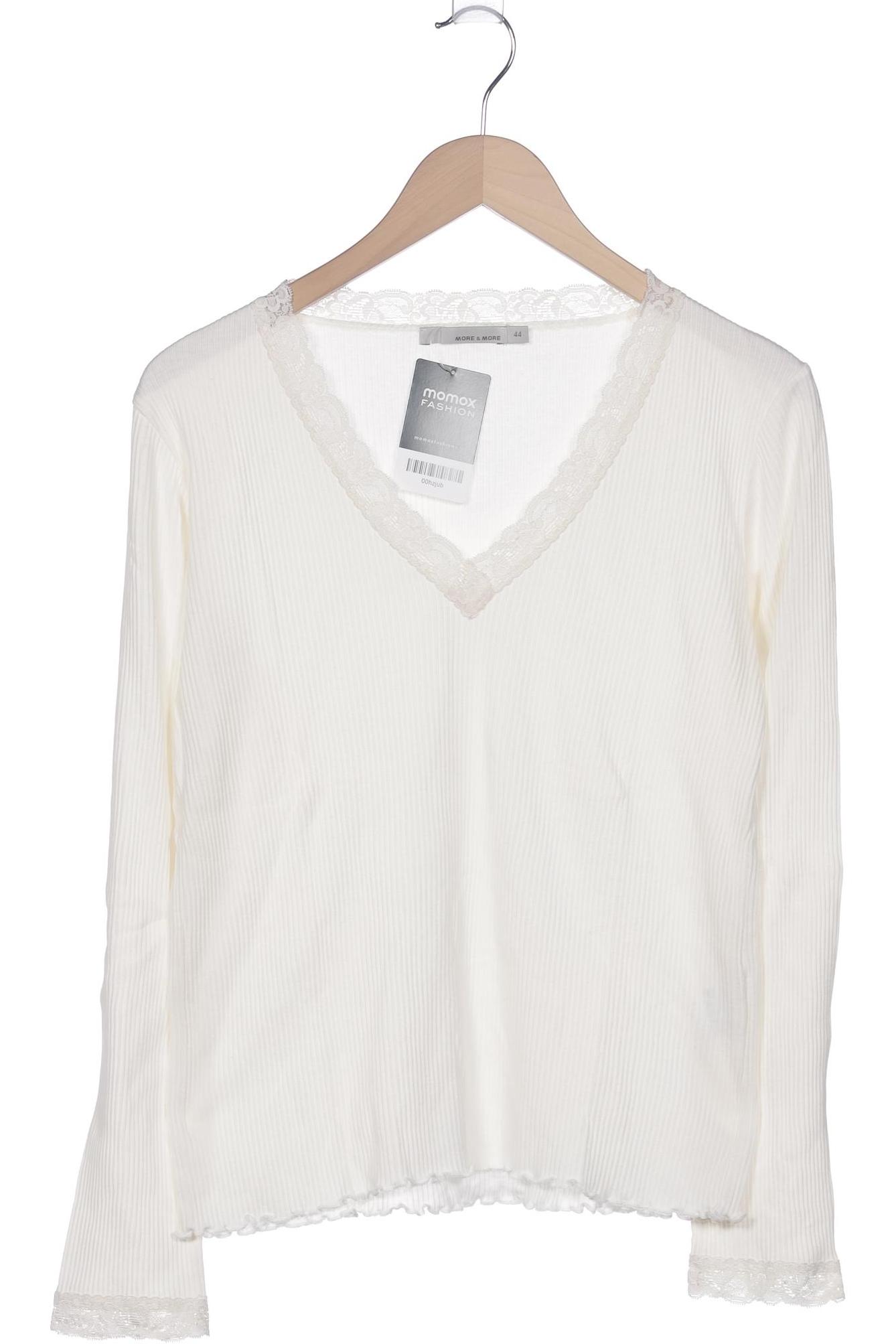 

More & More Damen Langarmshirt, cremeweiß, Gr. 44