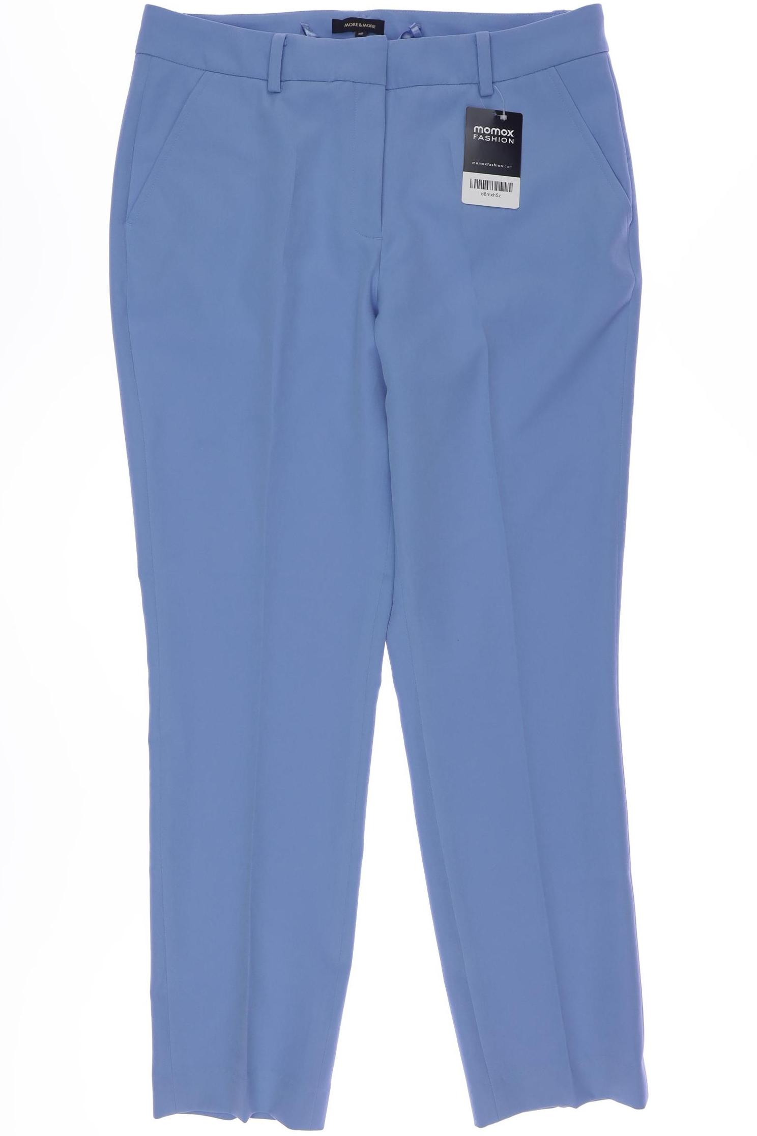

More & More Damen Stoffhose, blau, Gr. 38