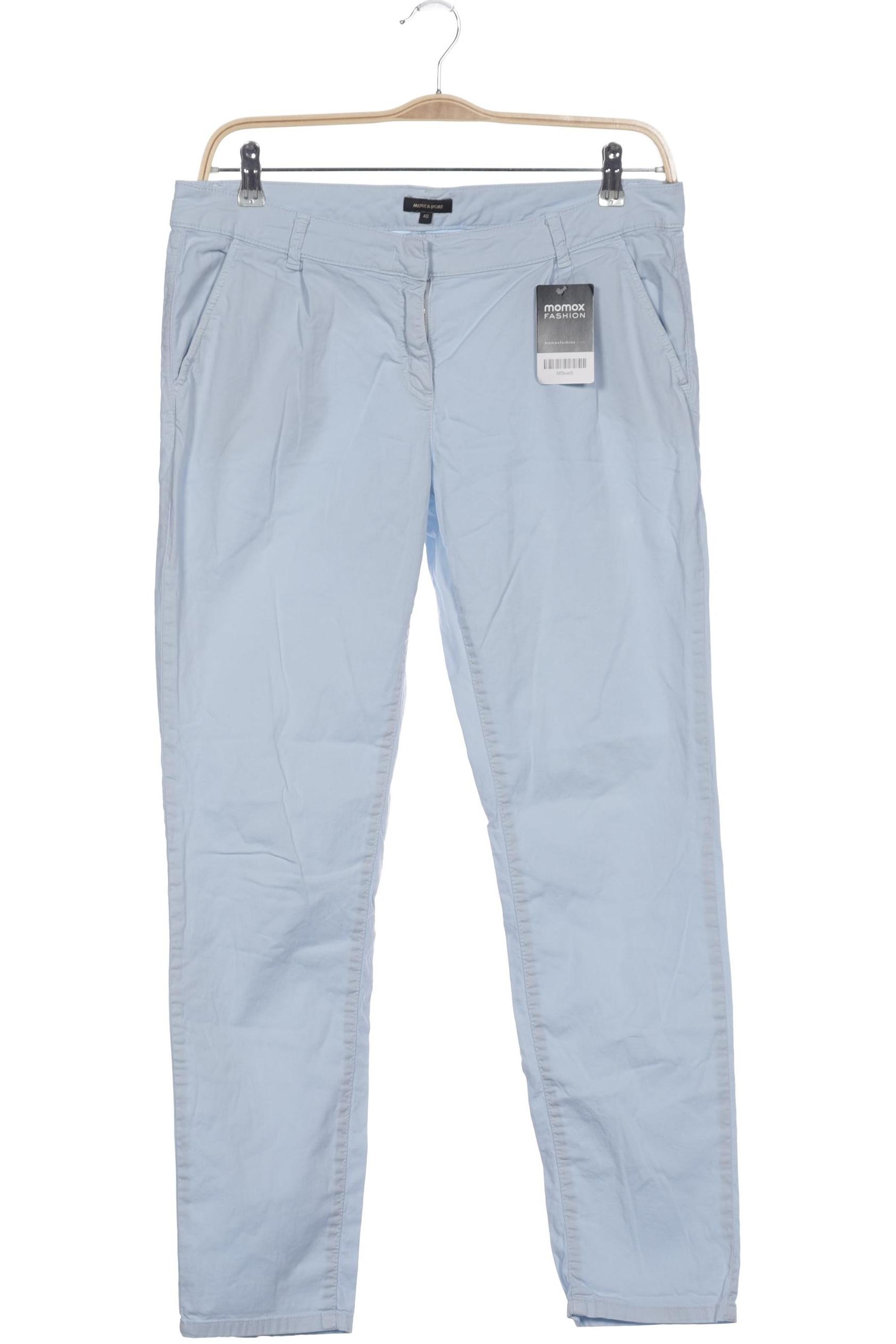

More & More Damen Stoffhose, hellblau, Gr. 40