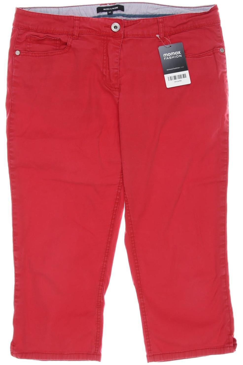 

More & More Damen Stoffhose, rot, Gr. 40