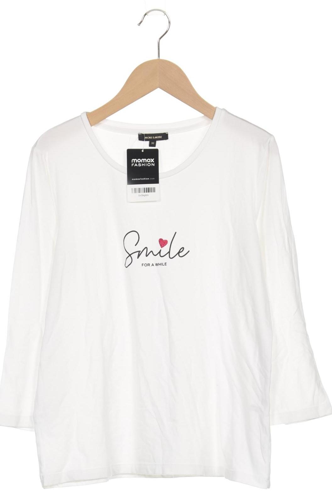 

More & More Damen Langarmshirt, weiß, Gr. 36