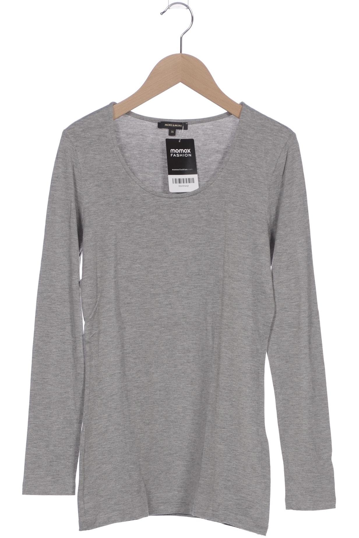 

More & More Damen Langarmshirt, grau, Gr. 36