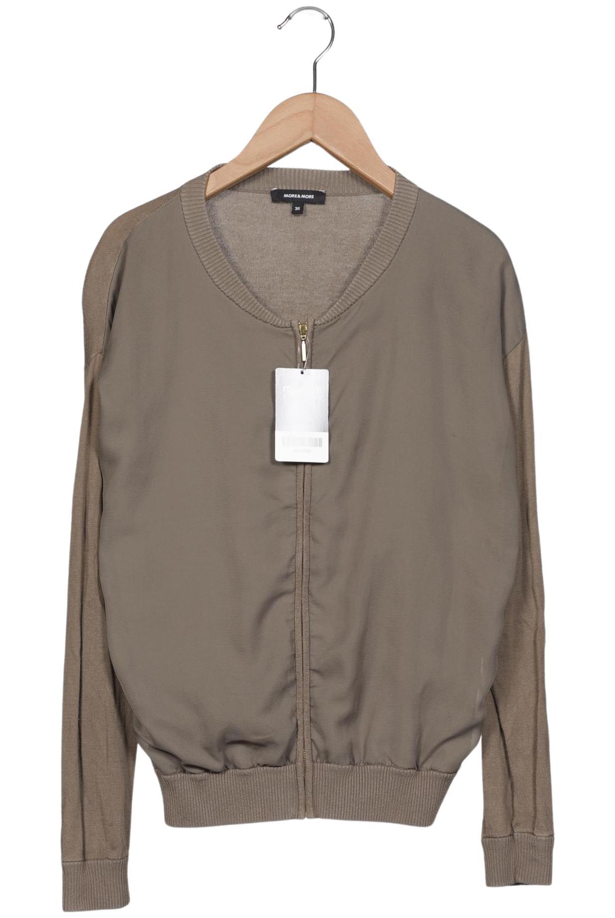 

More & More Damen Strickjacke, grün, Gr. 36