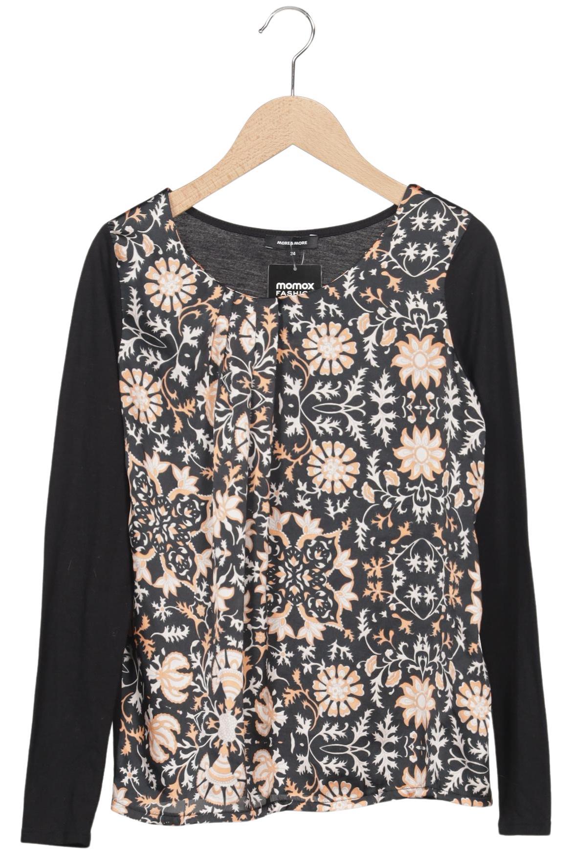 

More & More Damen Langarmshirt, schwarz, Gr. 34