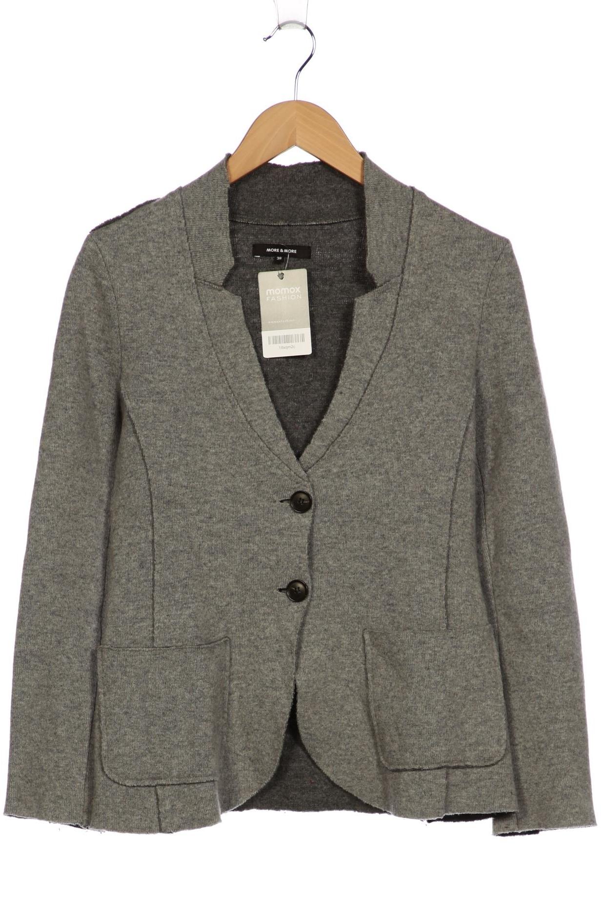 

More & More Damen Strickjacke, grau, Gr. 38