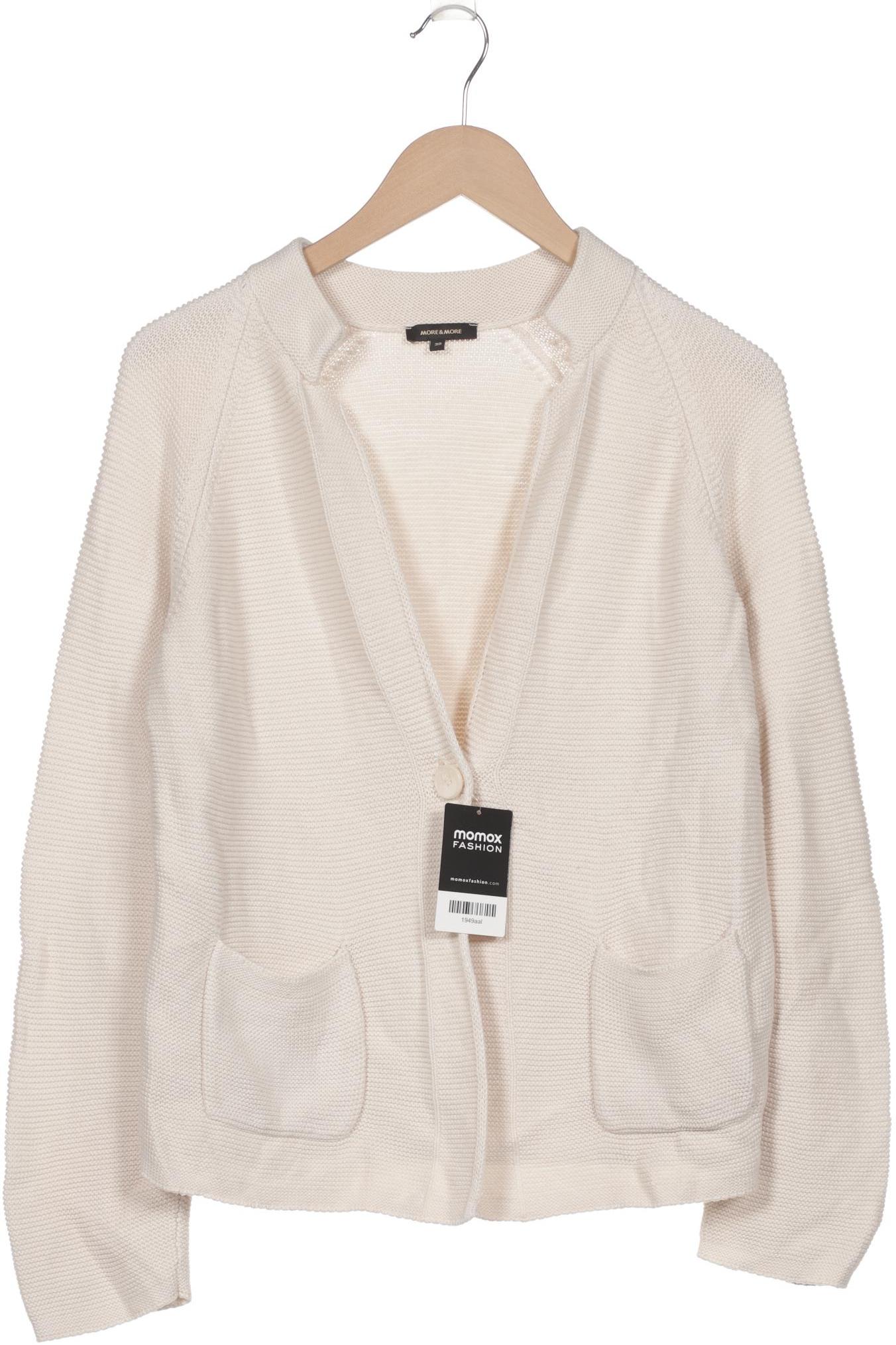

More & More Damen Strickjacke, cremeweiß, Gr. 38