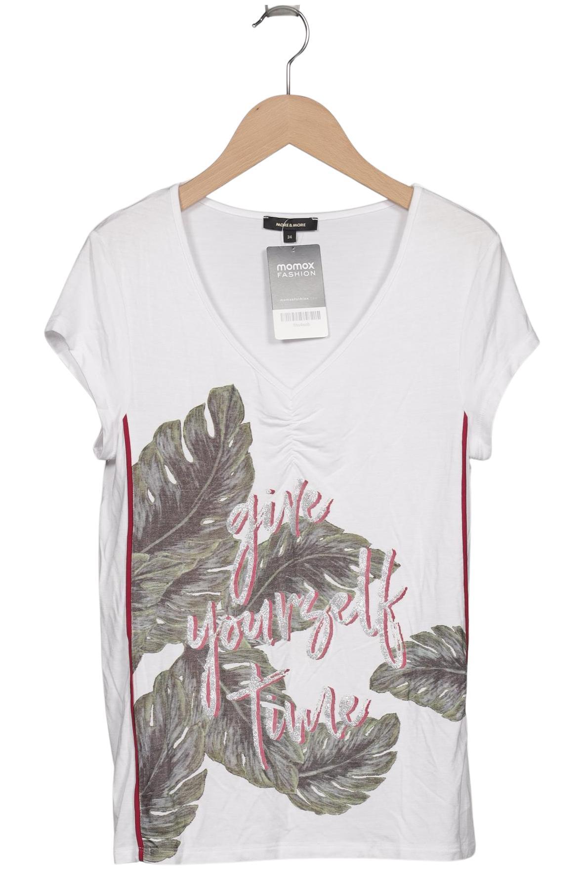 

More & More Damen T-Shirt, weiß, Gr. 34