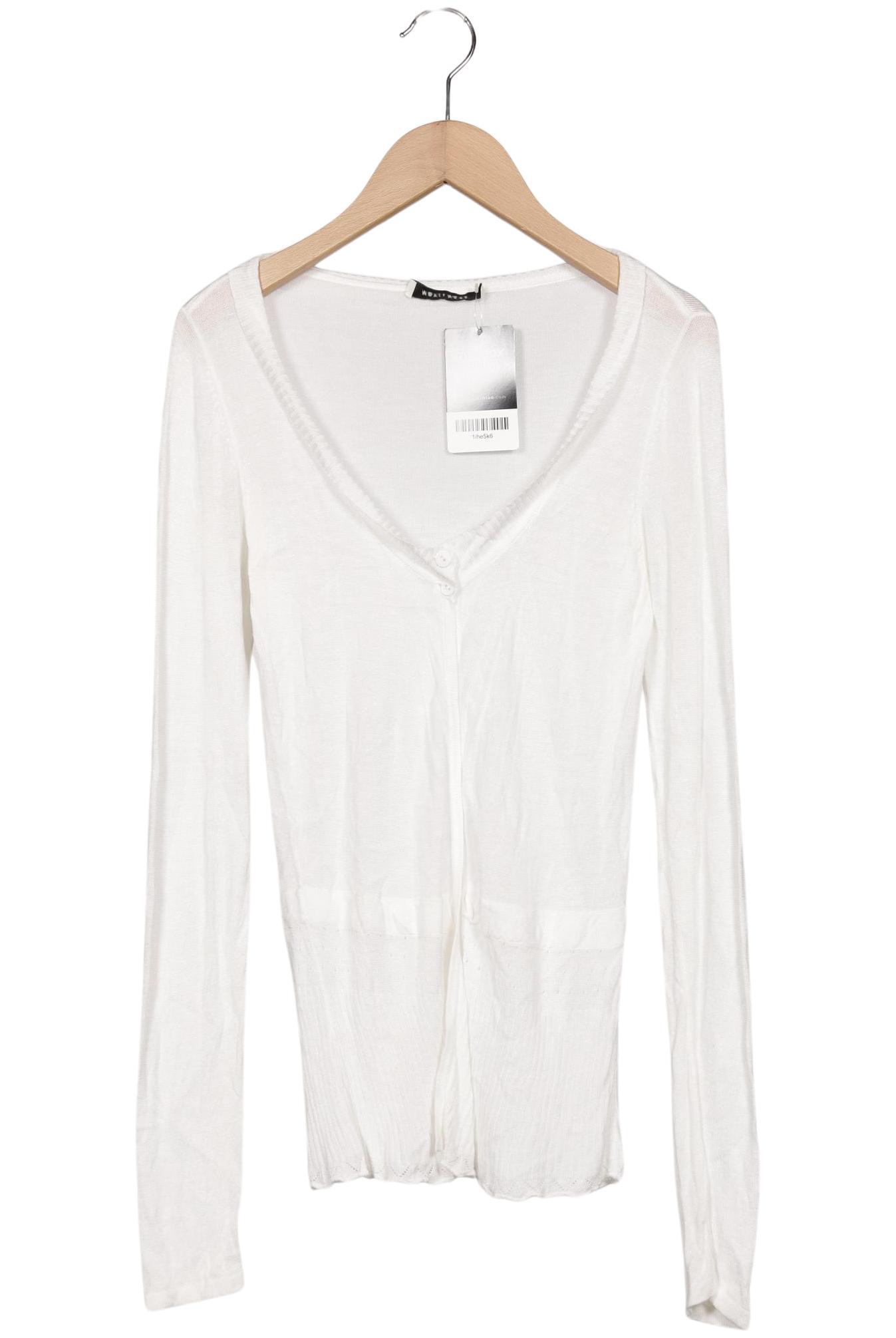 

More & More Damen Strickjacke, weiß, Gr. 34