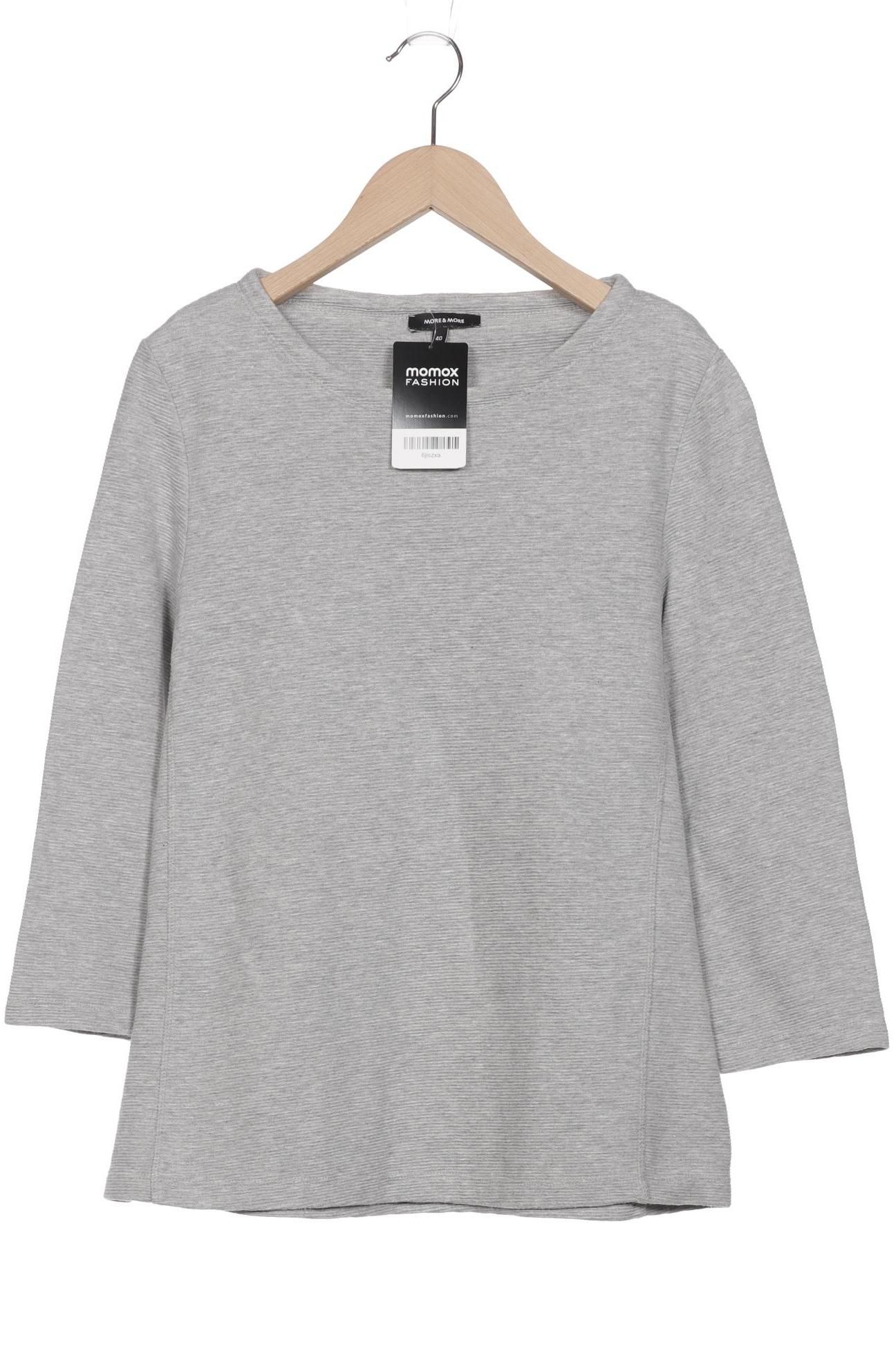 

More & More Damen Langarmshirt, grau, Gr. 40