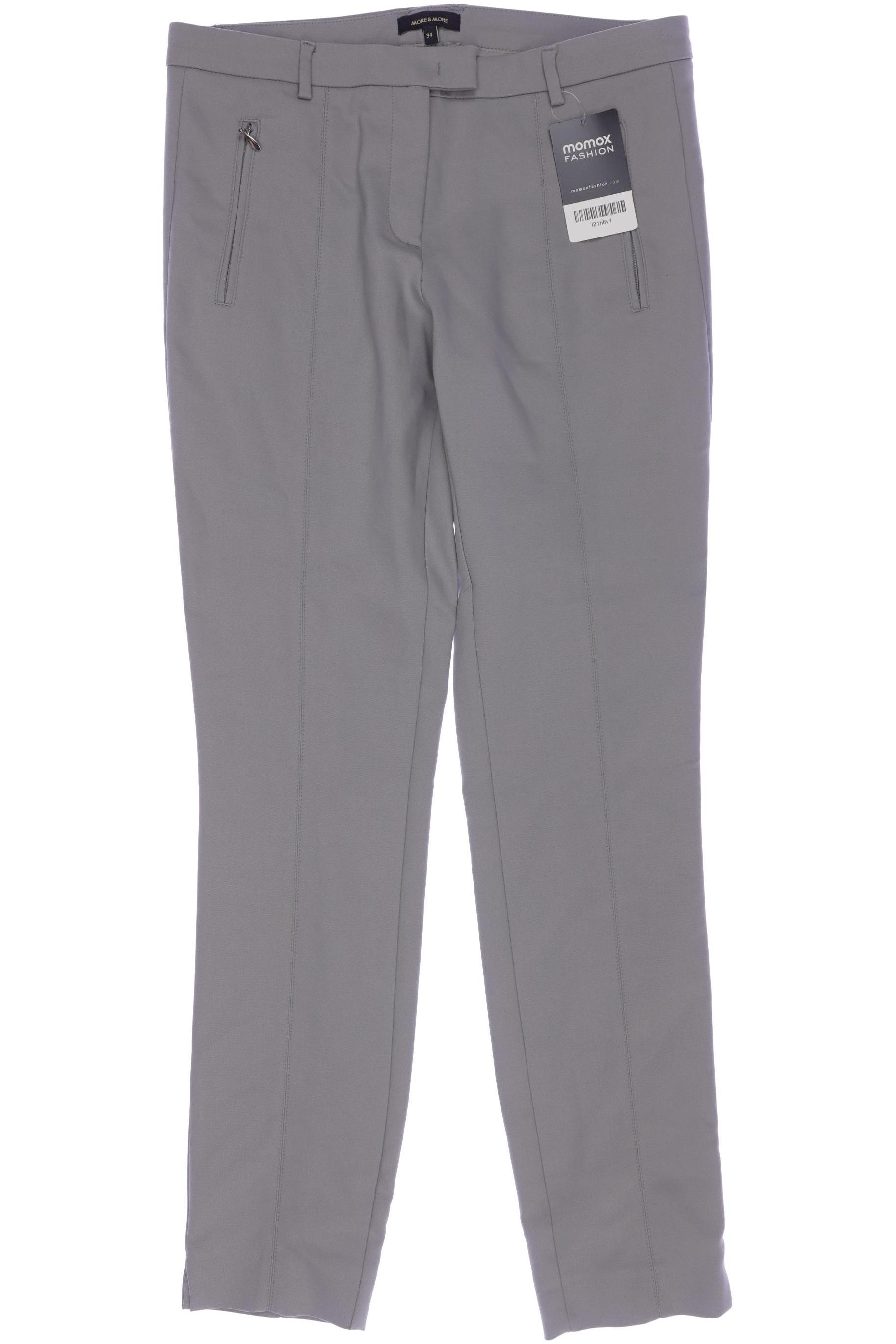 

More & More Damen Stoffhose, grau, Gr. 34