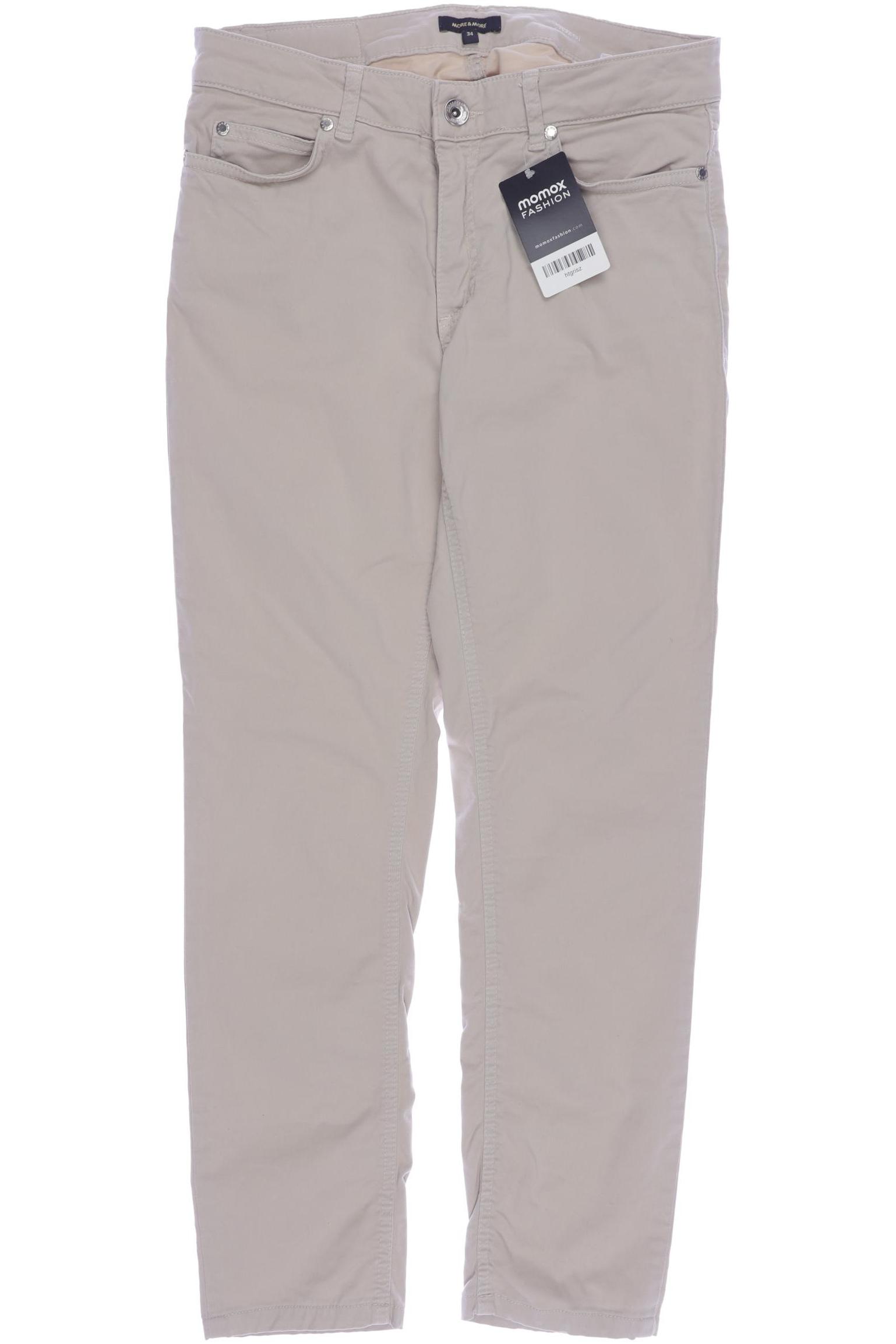 

More & More Damen Stoffhose, beige, Gr. 34