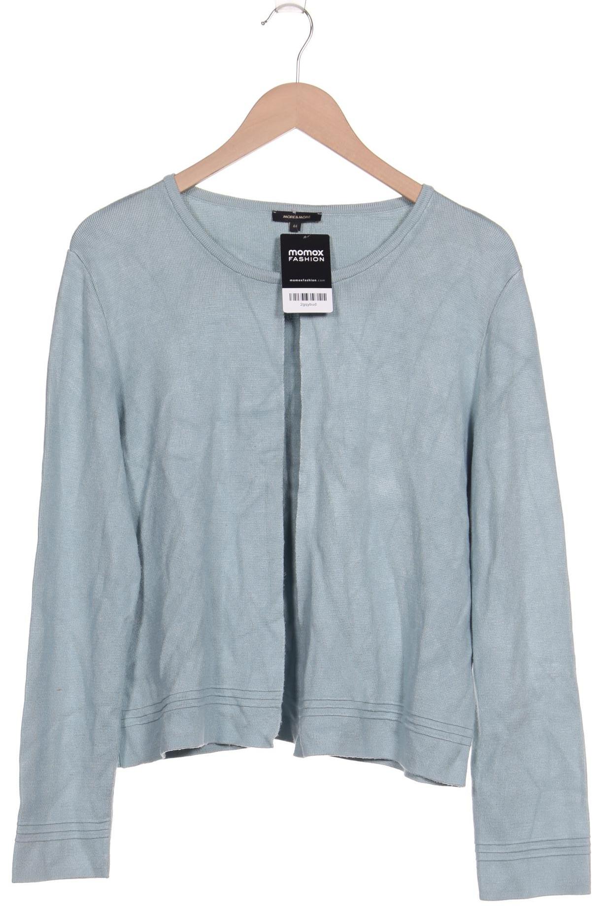 

More & More Damen Strickjacke, hellblau, Gr. 44