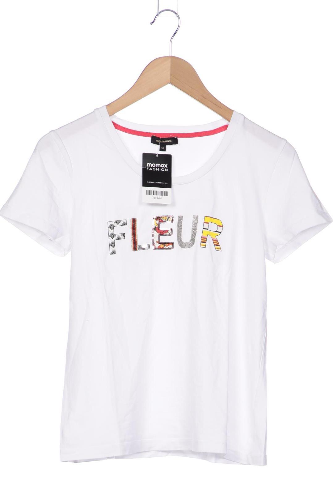 

More & More Damen T-Shirt, weiß, Gr. 36