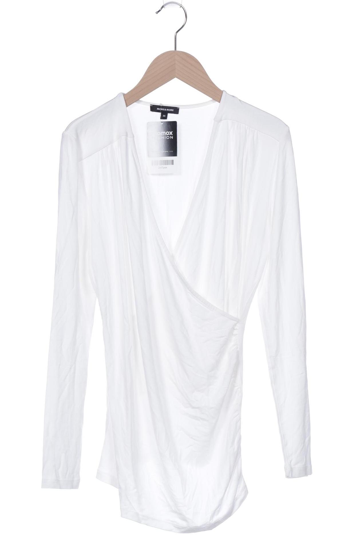 

More & More Damen Langarmshirt, weiß, Gr. 36