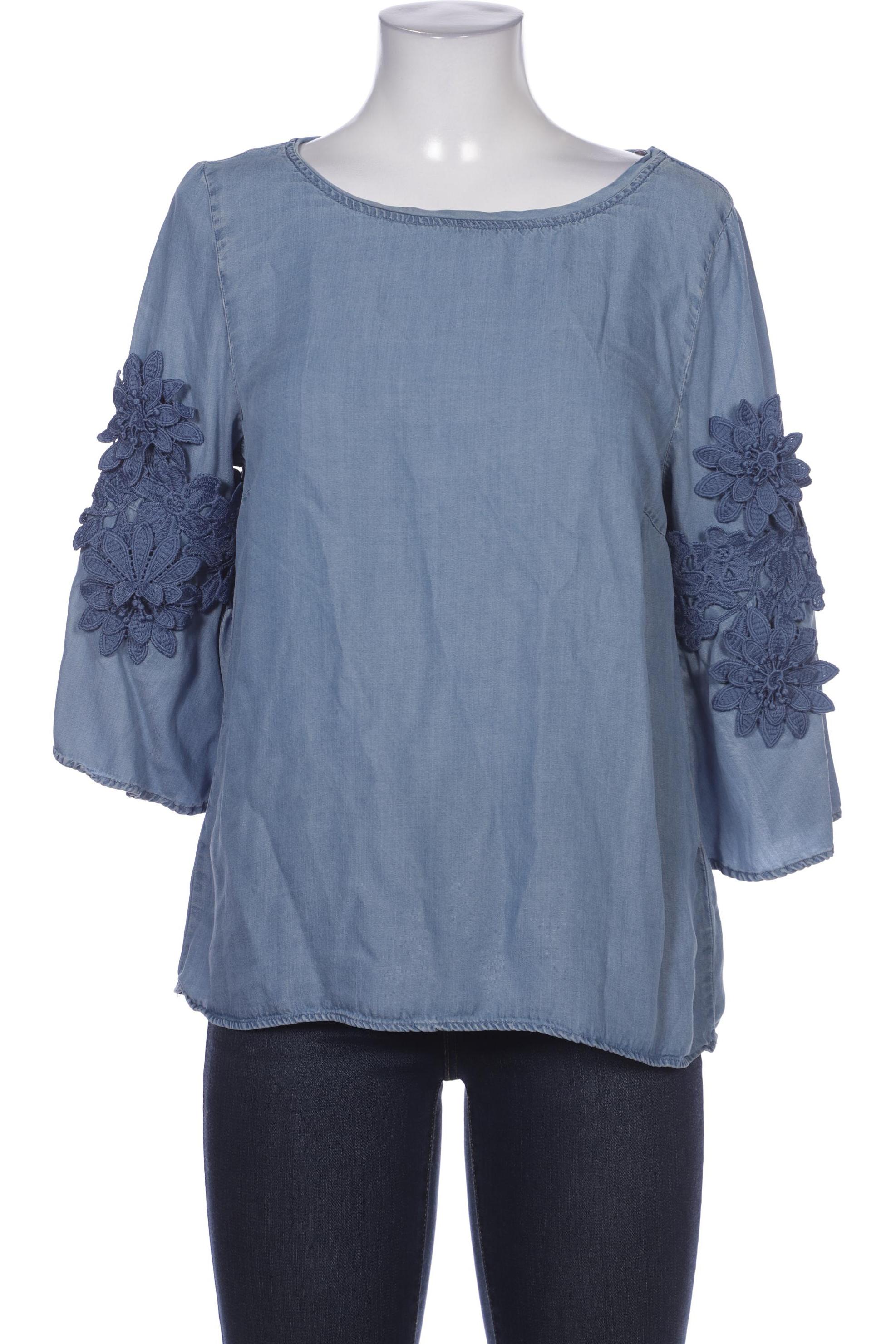

More & More Damen Bluse, blau, Gr. 40