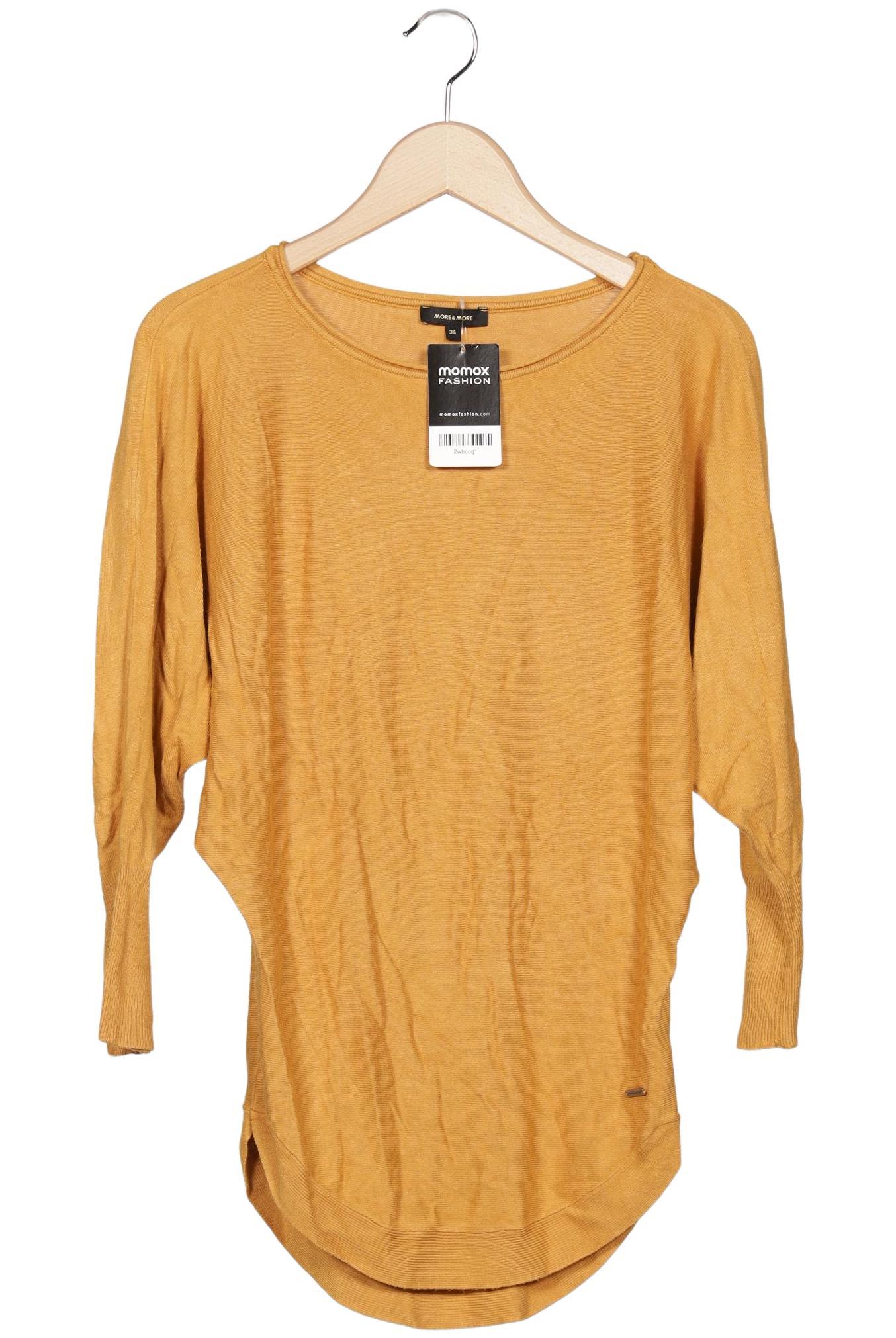 

More & More Damen Pullover, gelb, Gr. 34