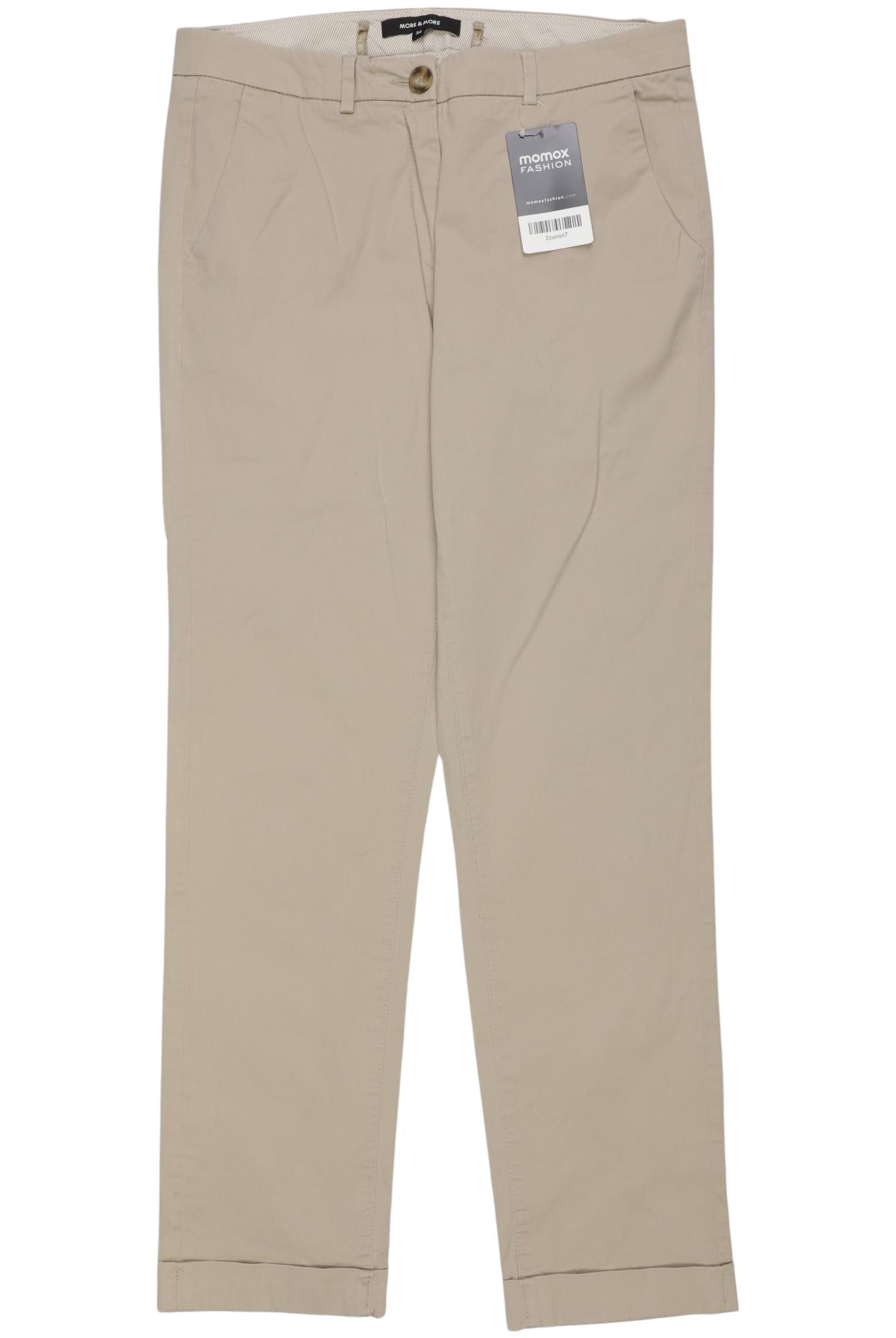 

More & More Damen Stoffhose, beige, Gr. 34