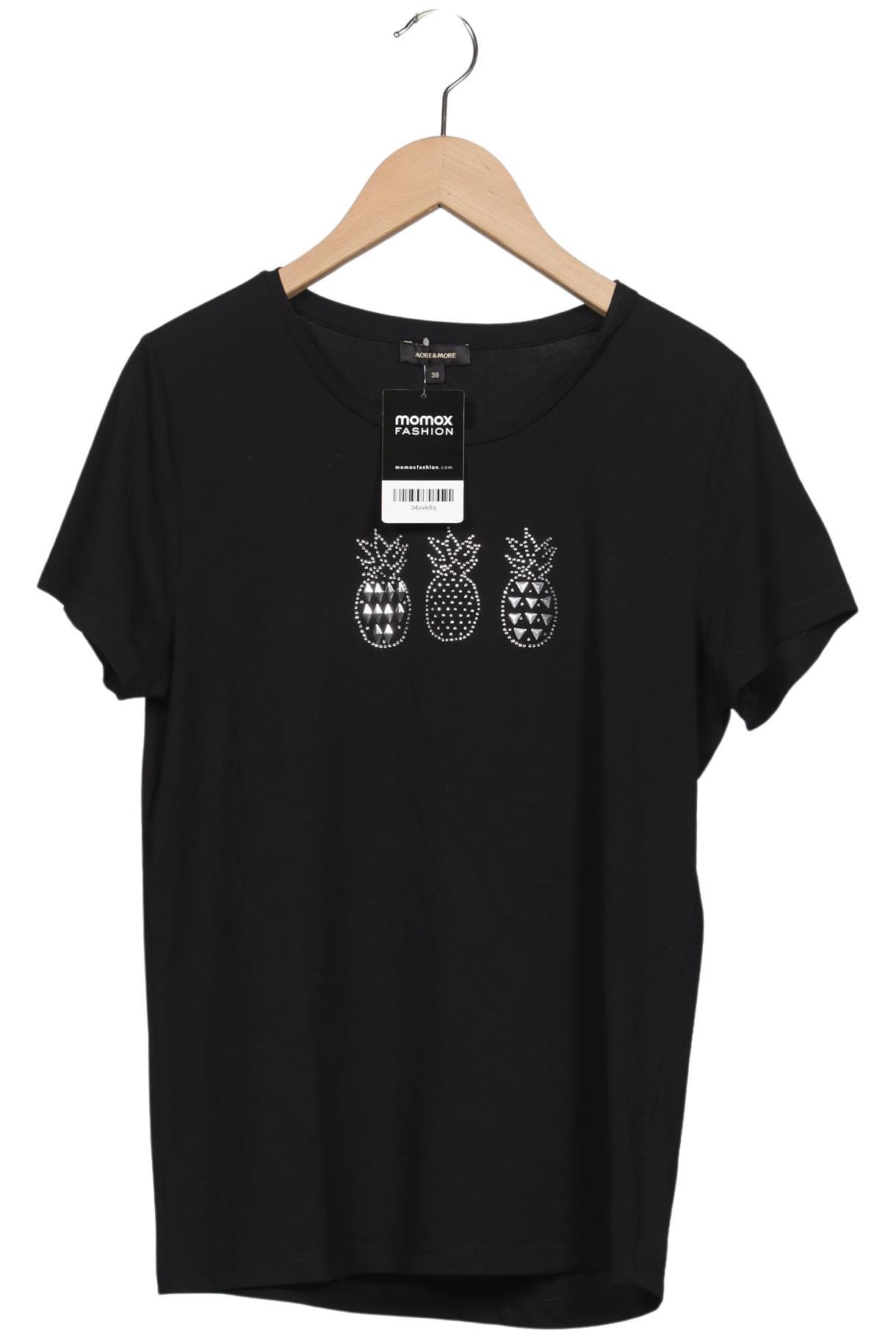 

More & More Damen T-Shirt, schwarz, Gr. 38