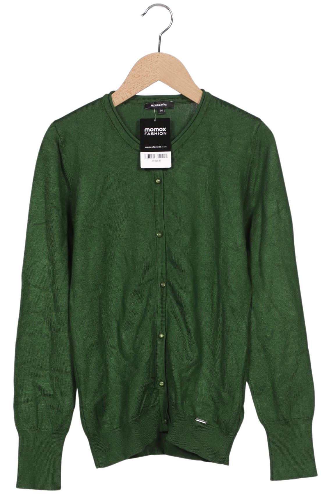

More & More Damen Strickjacke, grün, Gr. 34