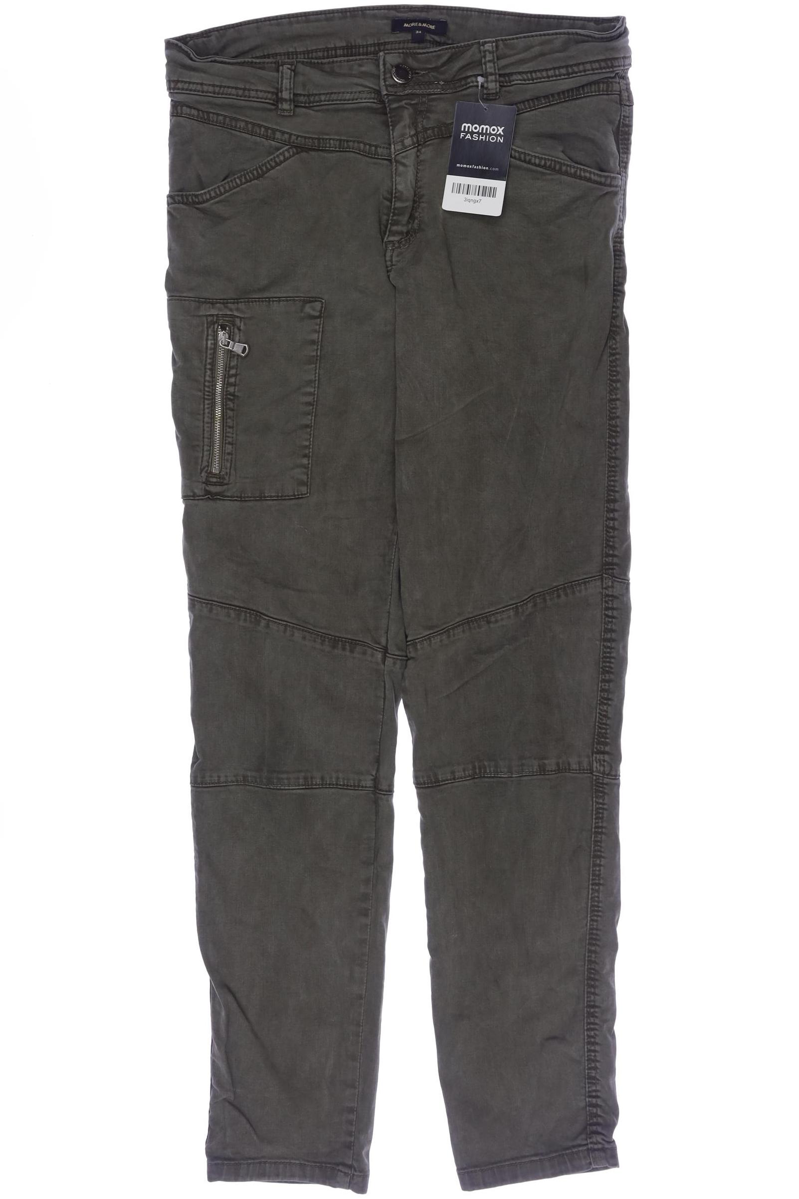 

More & More Damen Stoffhose, grün, Gr. 34