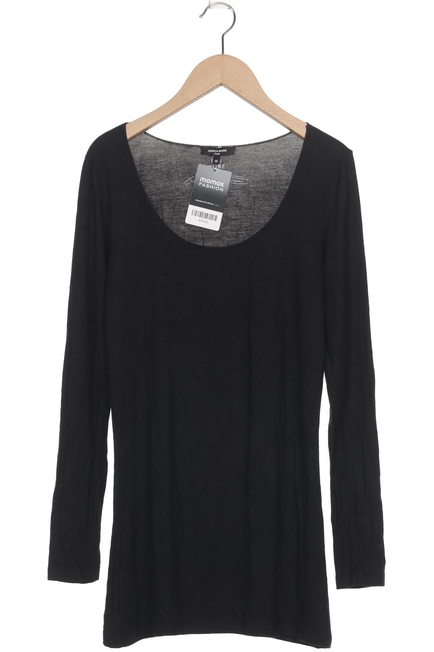 

More & More Damen Langarmshirt, schwarz, Gr. 36