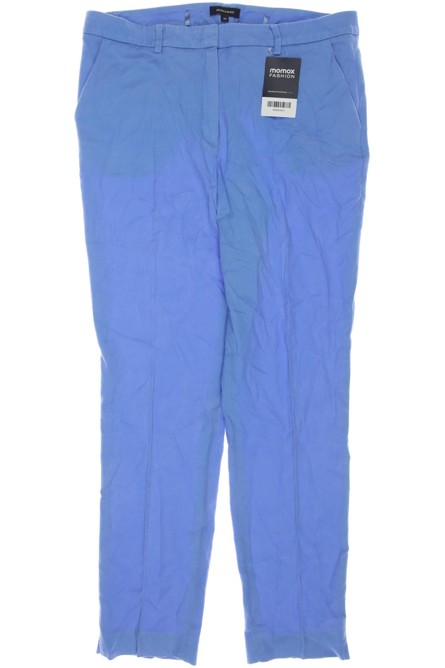 

More & More Damen Stoffhose, blau, Gr. 38