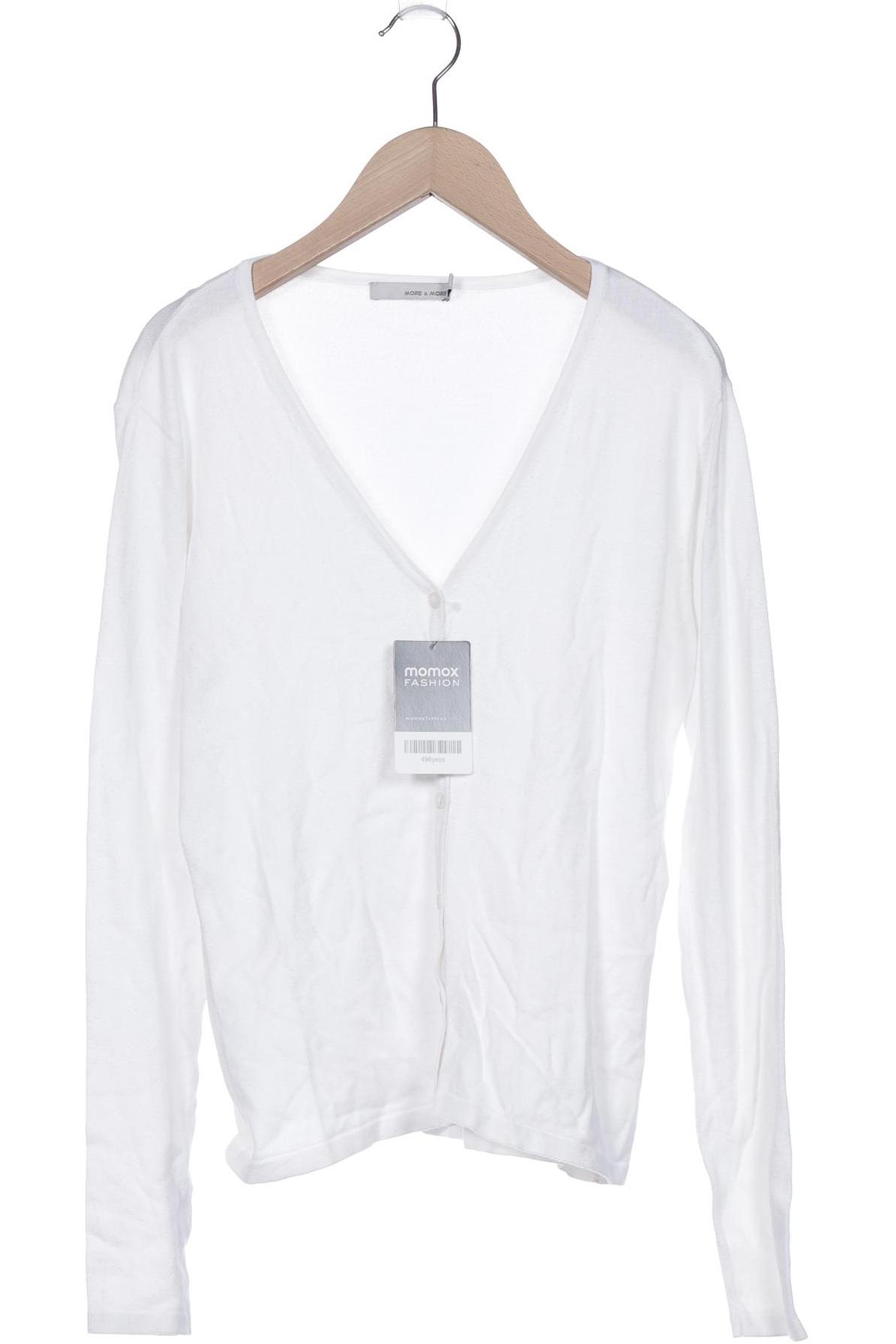 

More & More Damen Strickjacke, weiß, Gr. 36
